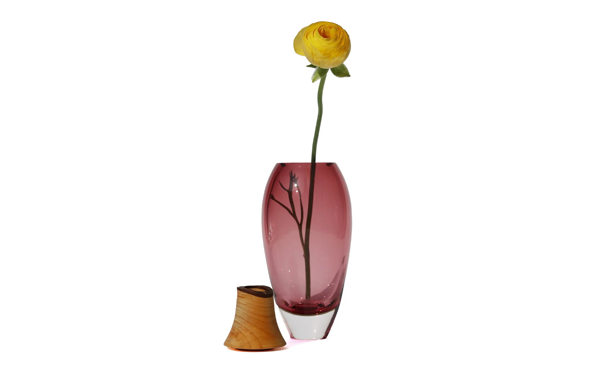 Matisse 1 stacking vessel - rose & acacia - Image 2