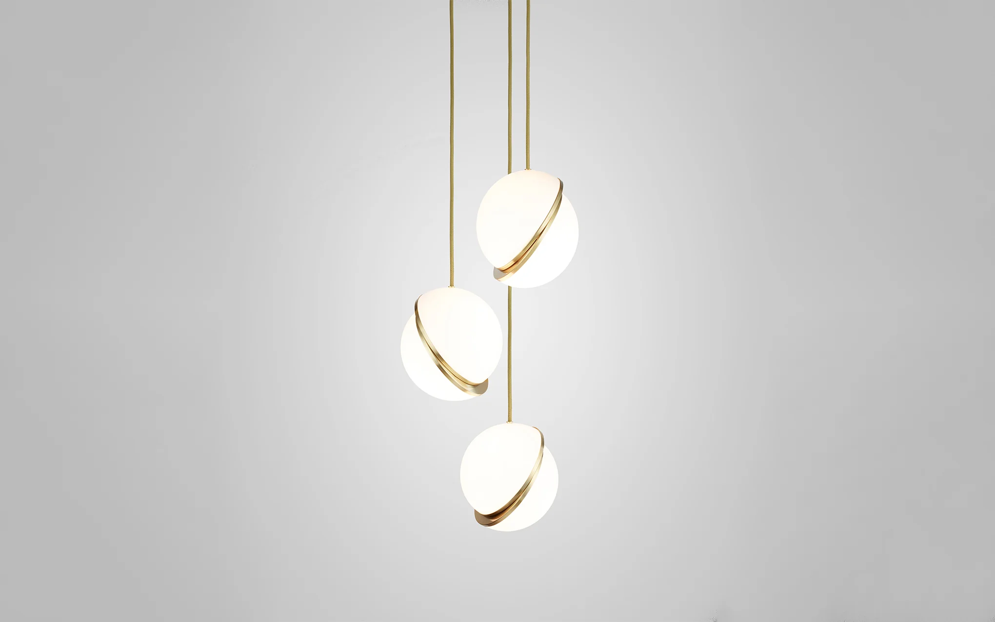 Mini Crescent chandelier - 3 piece