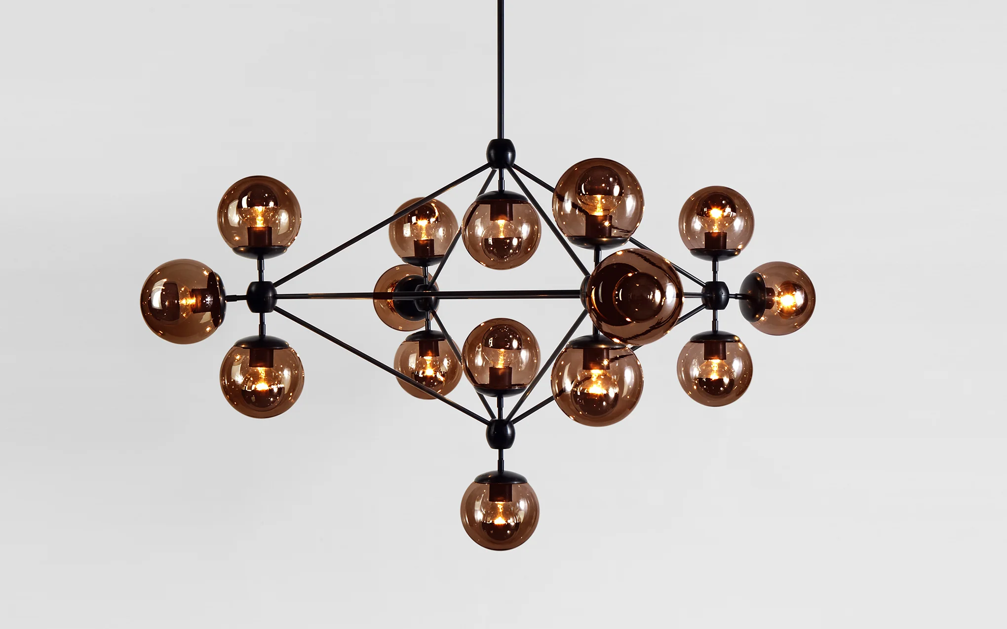 Modo chandelier - 4 sided, 15 globe - Image 2