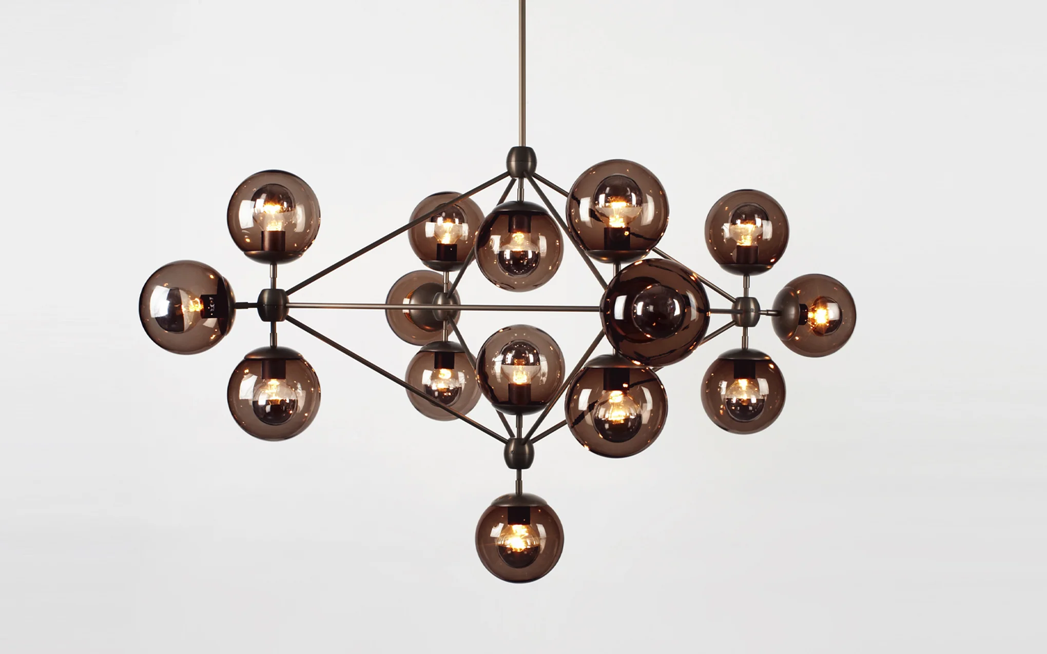 Modo chandelier - 4 sided, 15 globe - Image 4