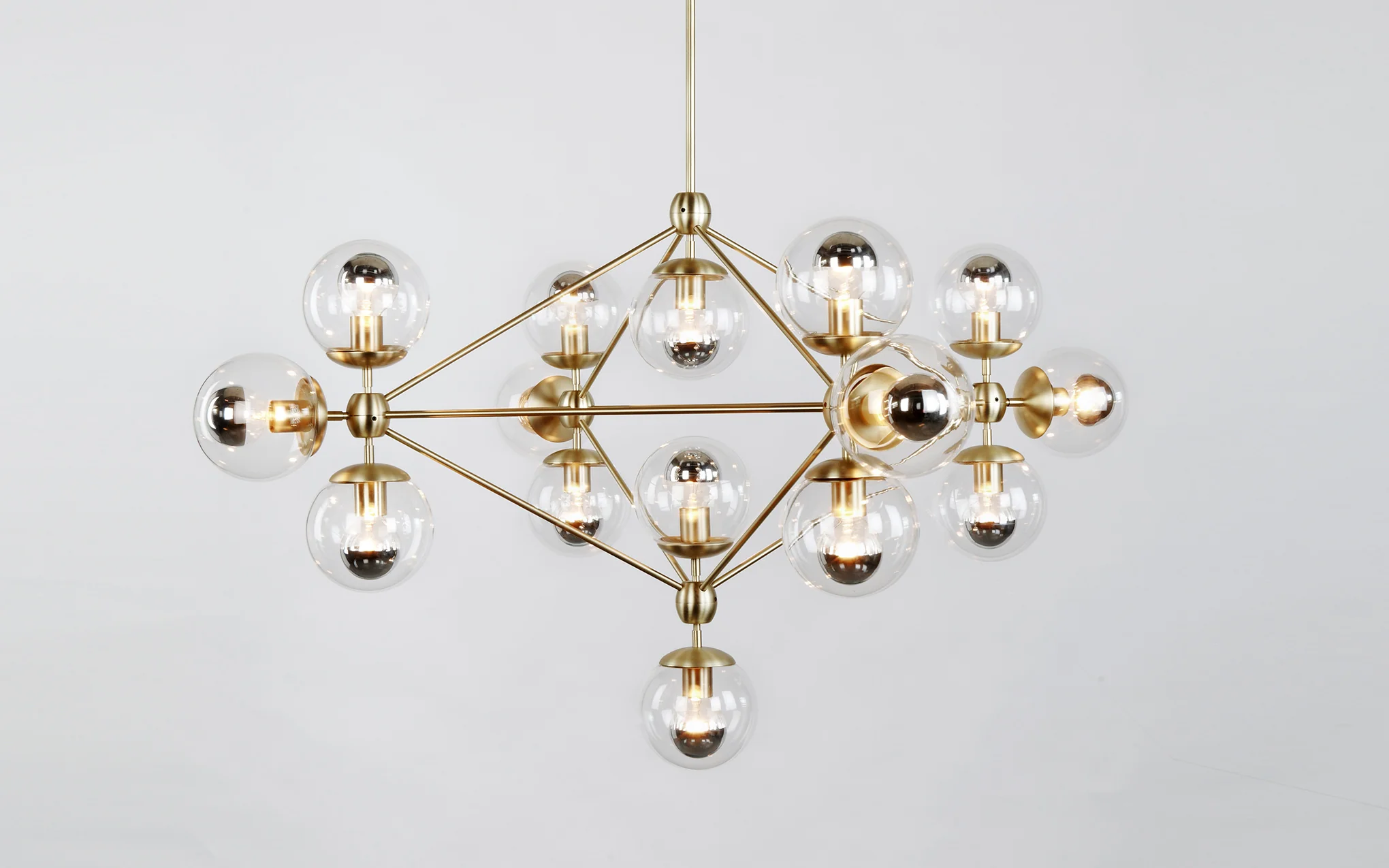 Modo chandelier - 4 sided, 15 globe - Image 5