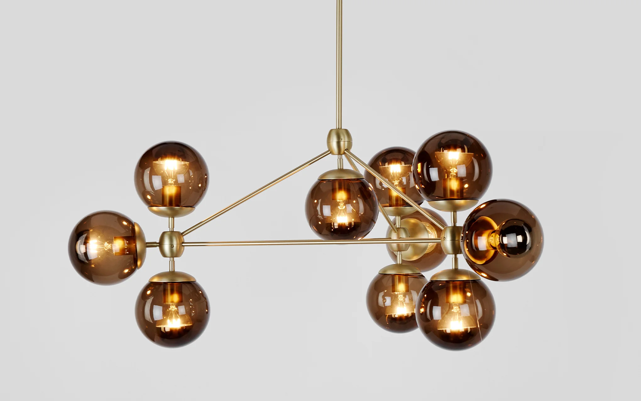 Modo chandelier - 3 sided, 10 globes - Image 7