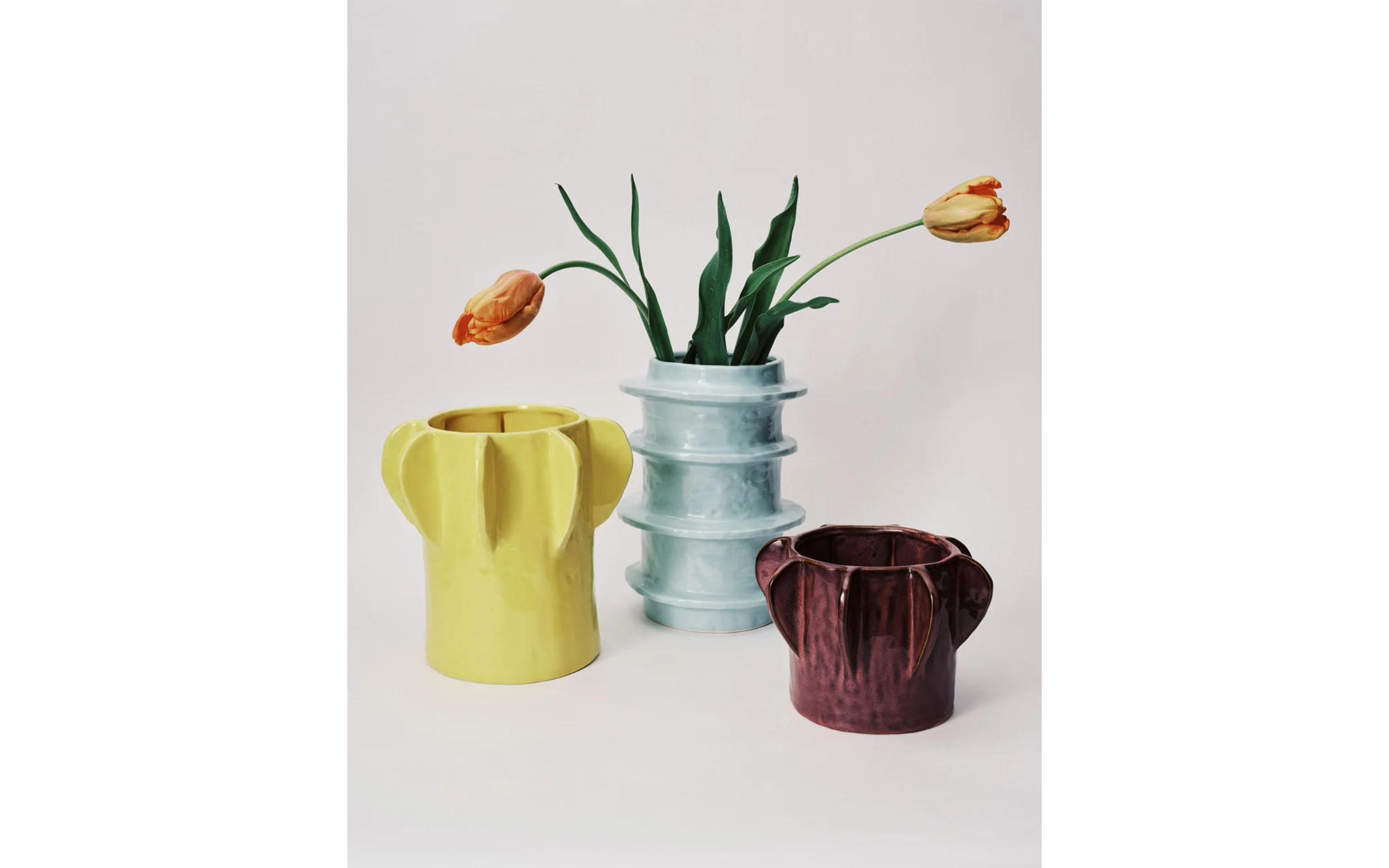 Molly flower pot 03 - light blue - Image 4