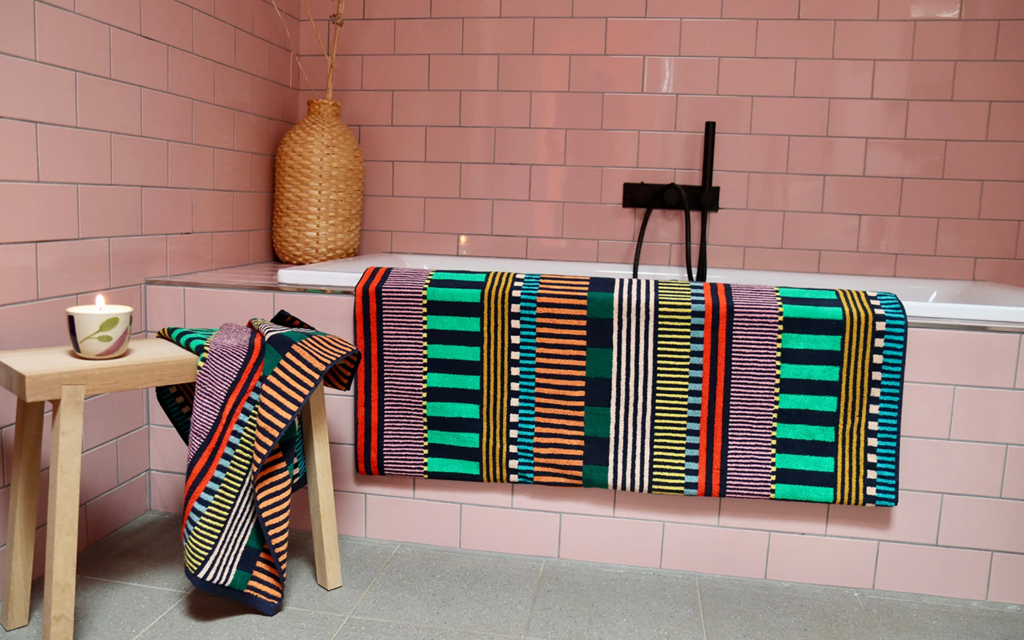 Multi Stripe towels - Image 6