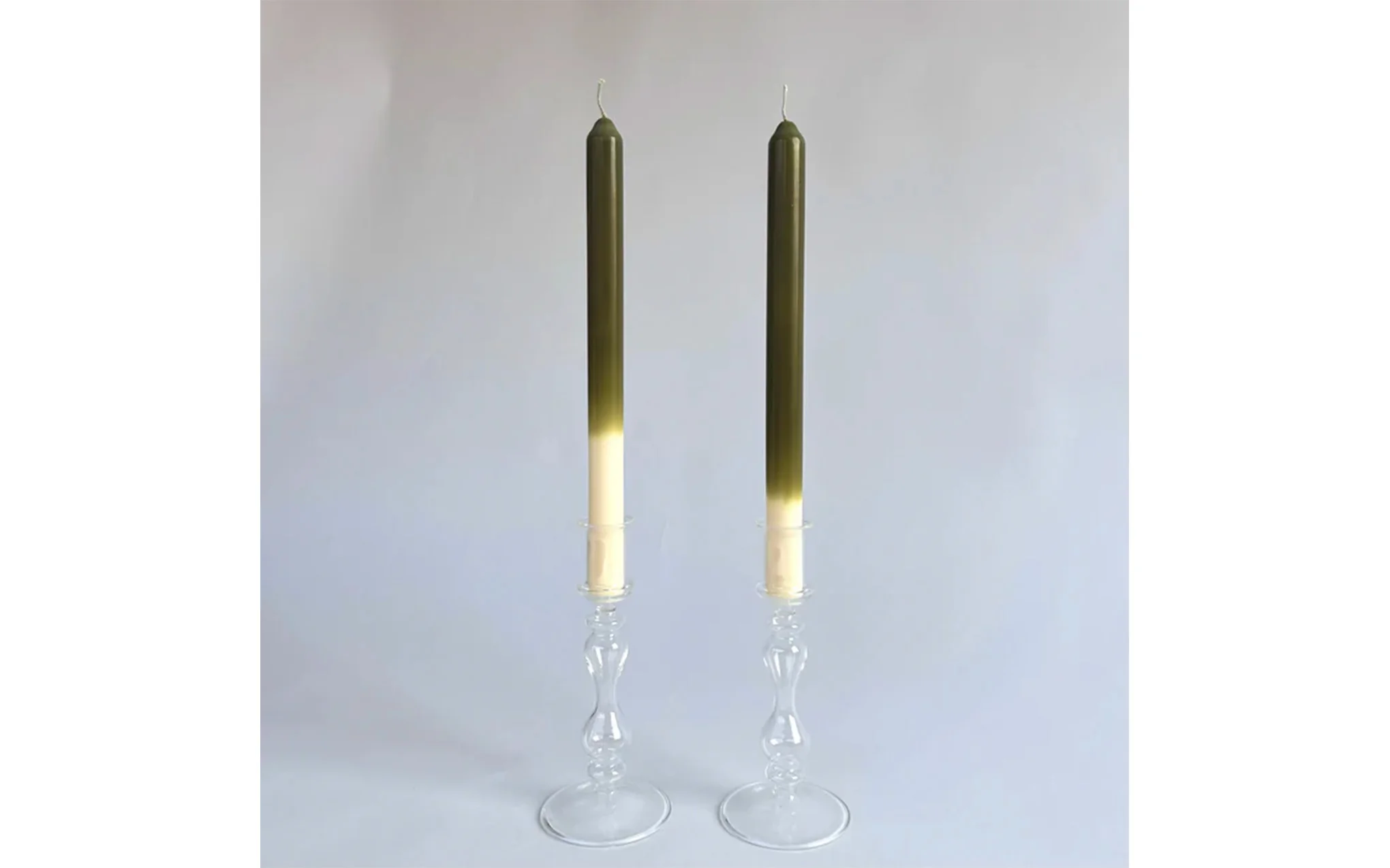 Olive dinner candles - Image 3