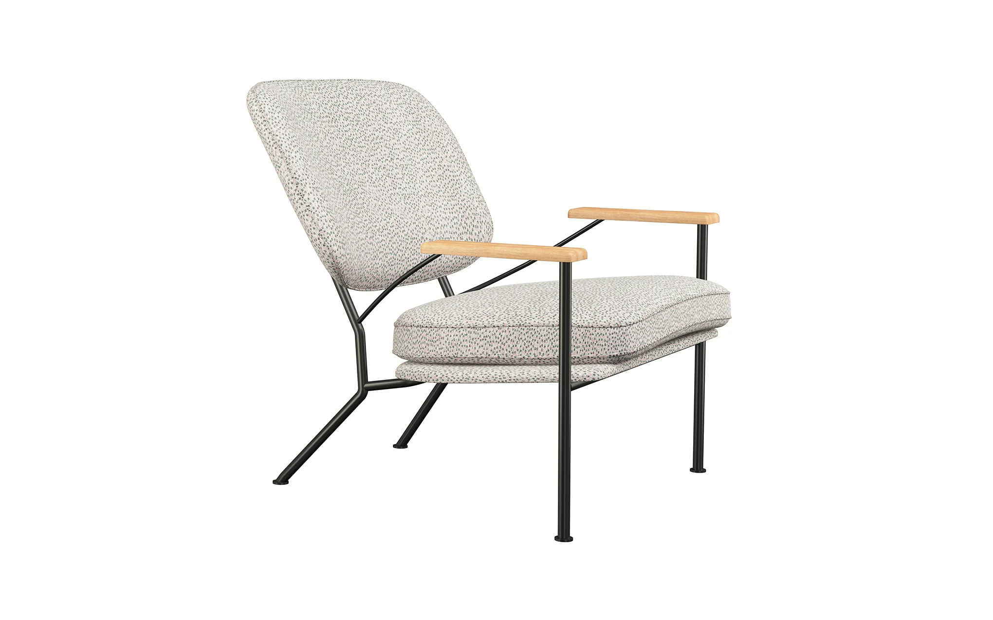 Orlando armchair with oak arms - Image 11