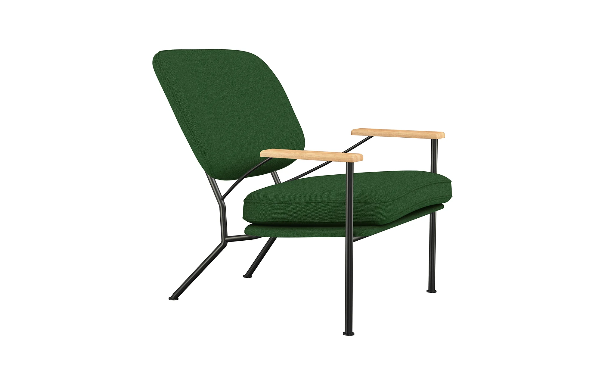 Orlando armchair with oak arms - Image 13
