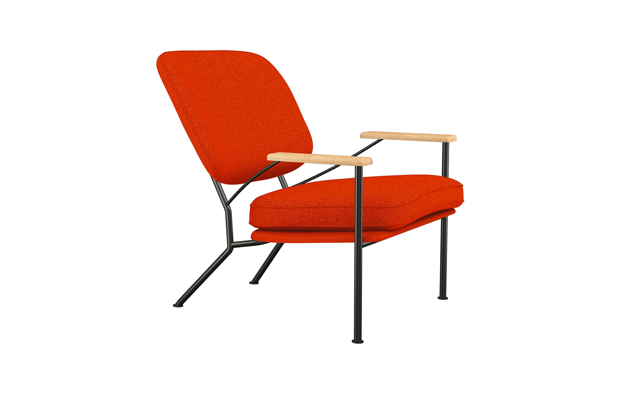 Orlando armchair with oak arms - Image 14