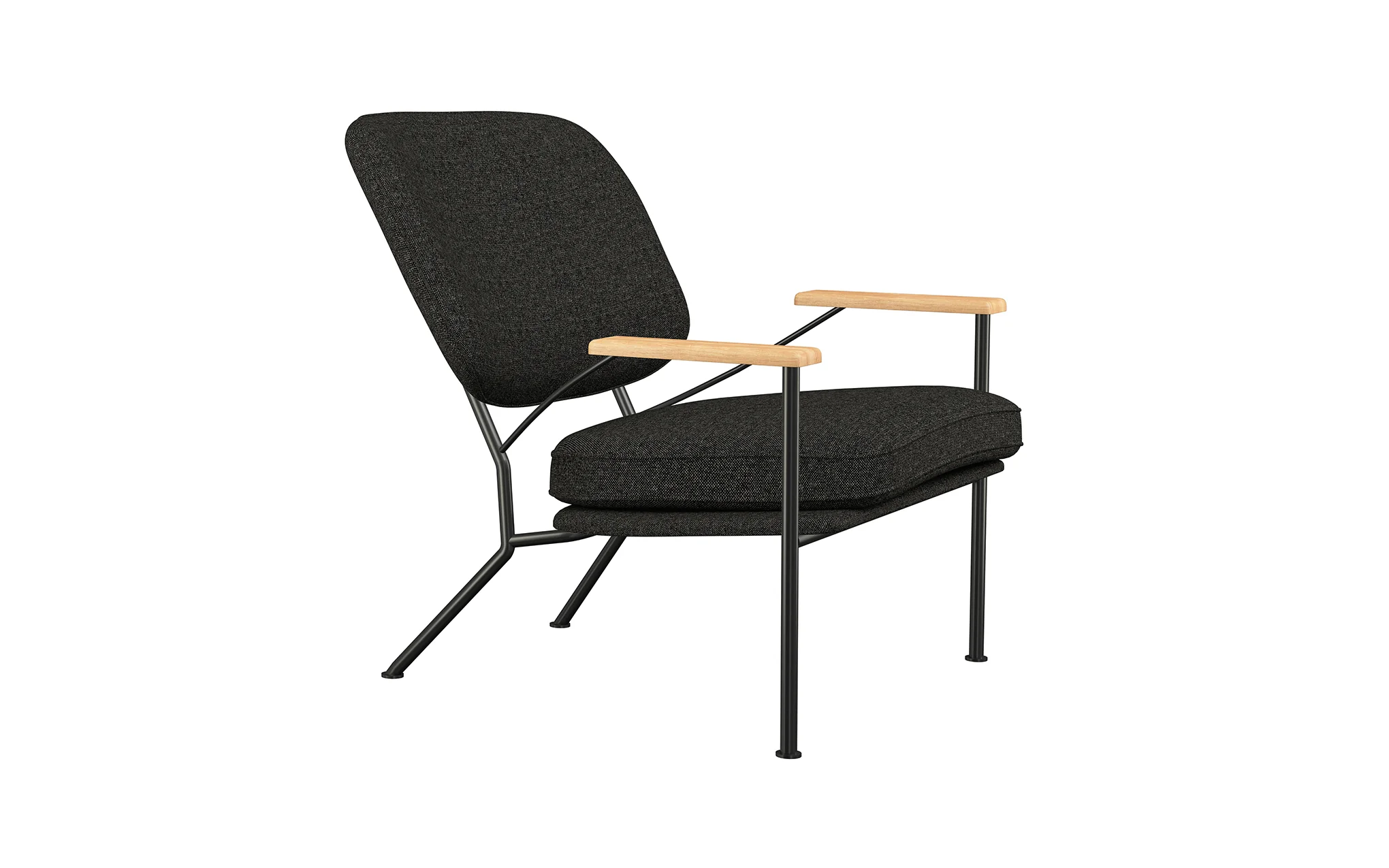 Orlando armchair with oak arms - Image 16