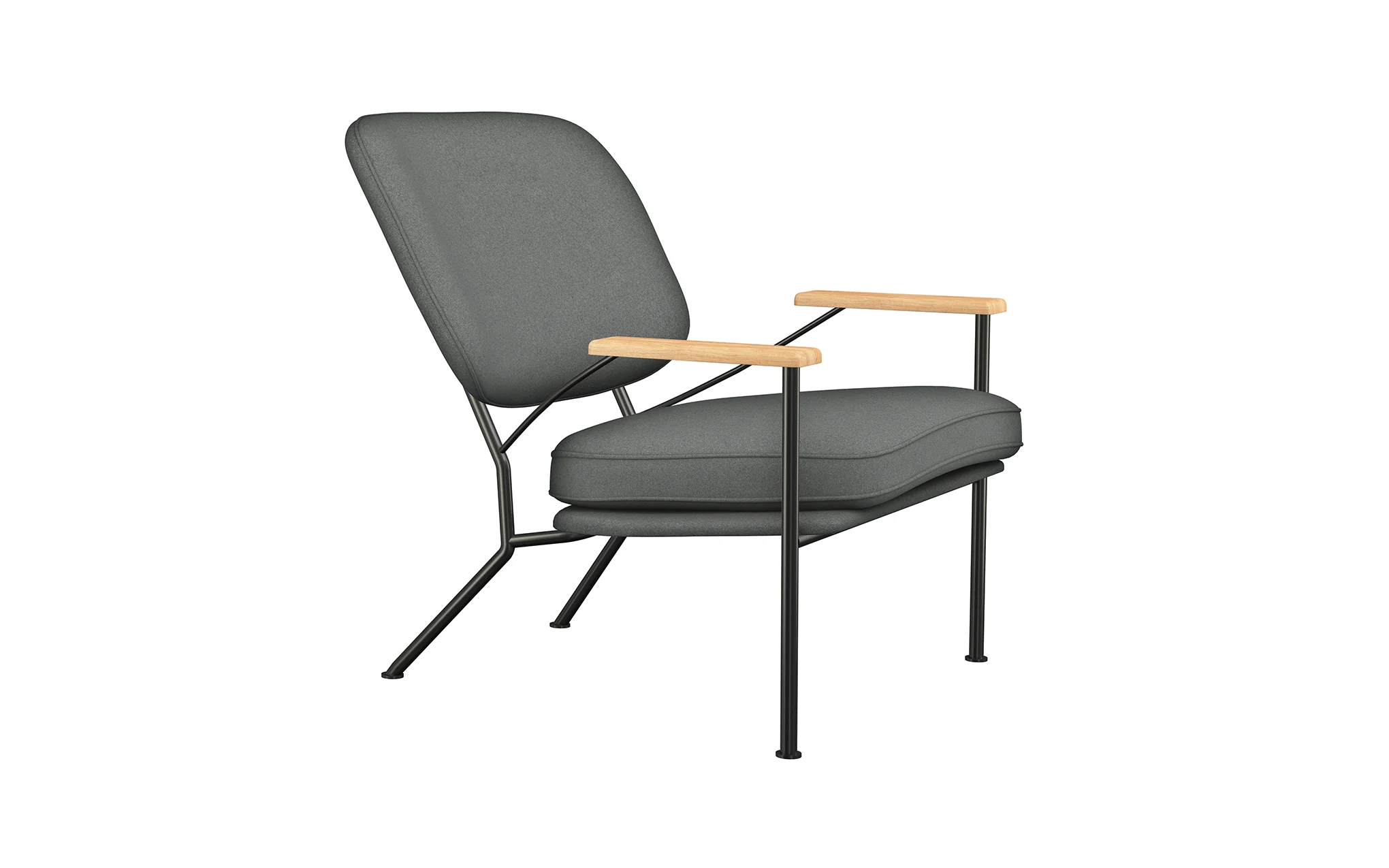 Orlando armchair with oak arms - Image 19