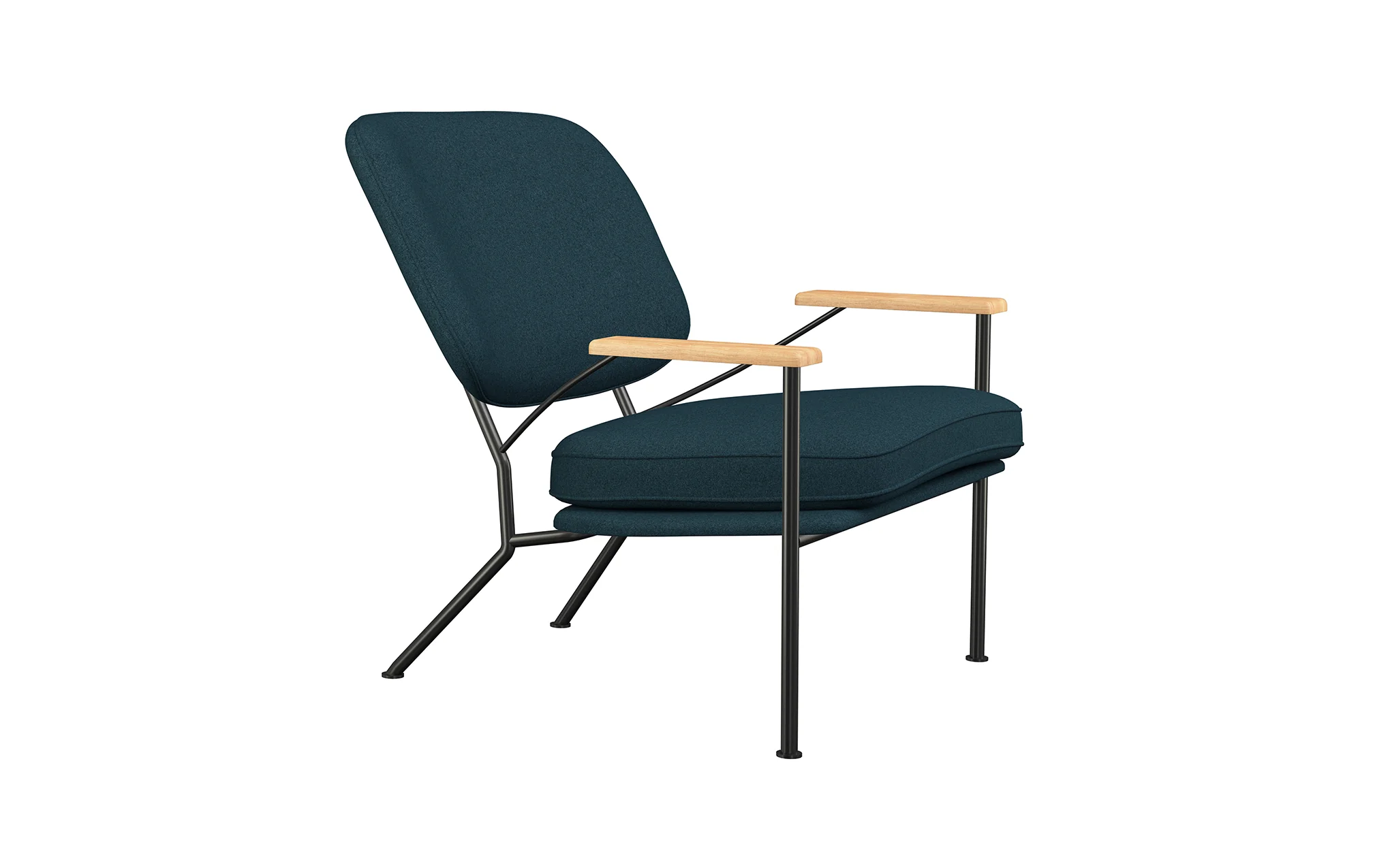 Orlando armchair with oak arms - Image 20
