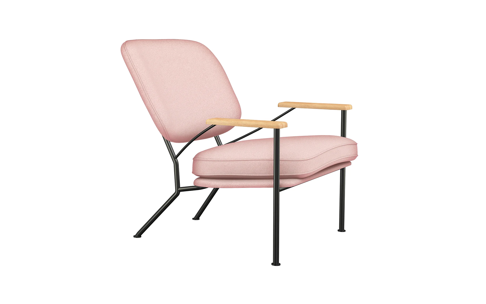 Orlando armchair with oak arms - Image 21