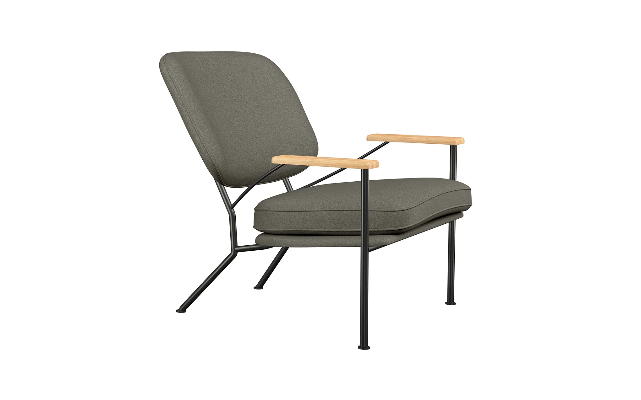 Orlando armchair with oak arms - Image 23