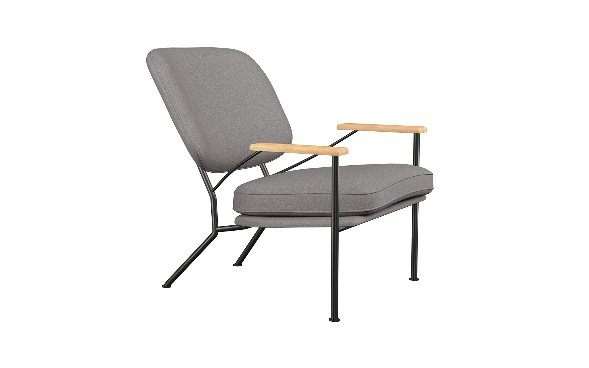 Orlando armchair with oak arms - Image 24