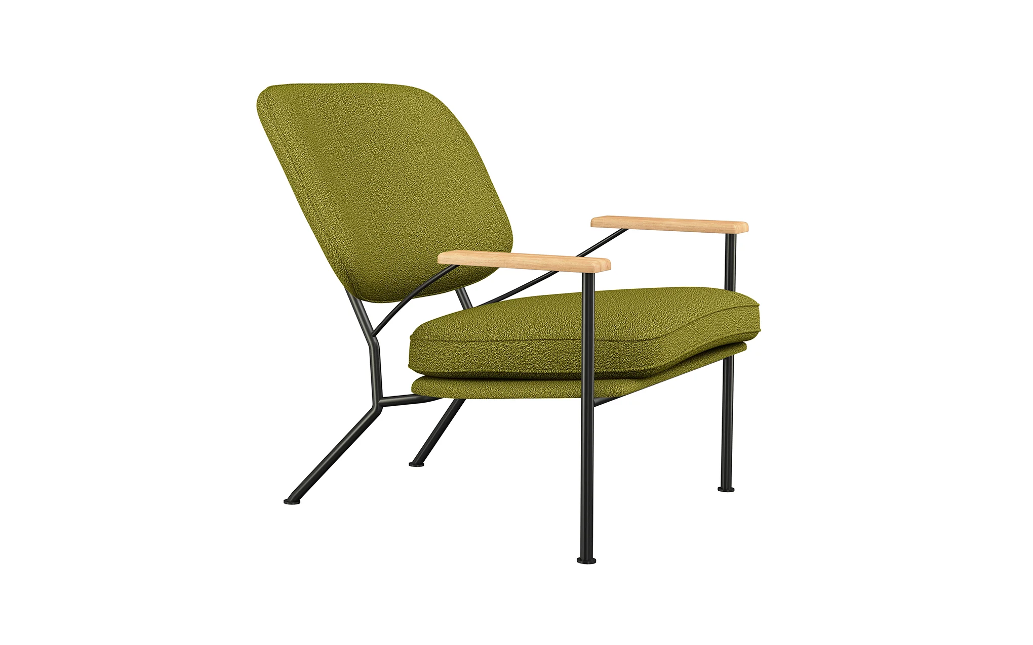 Orlando armchair with oak arms - Image 31