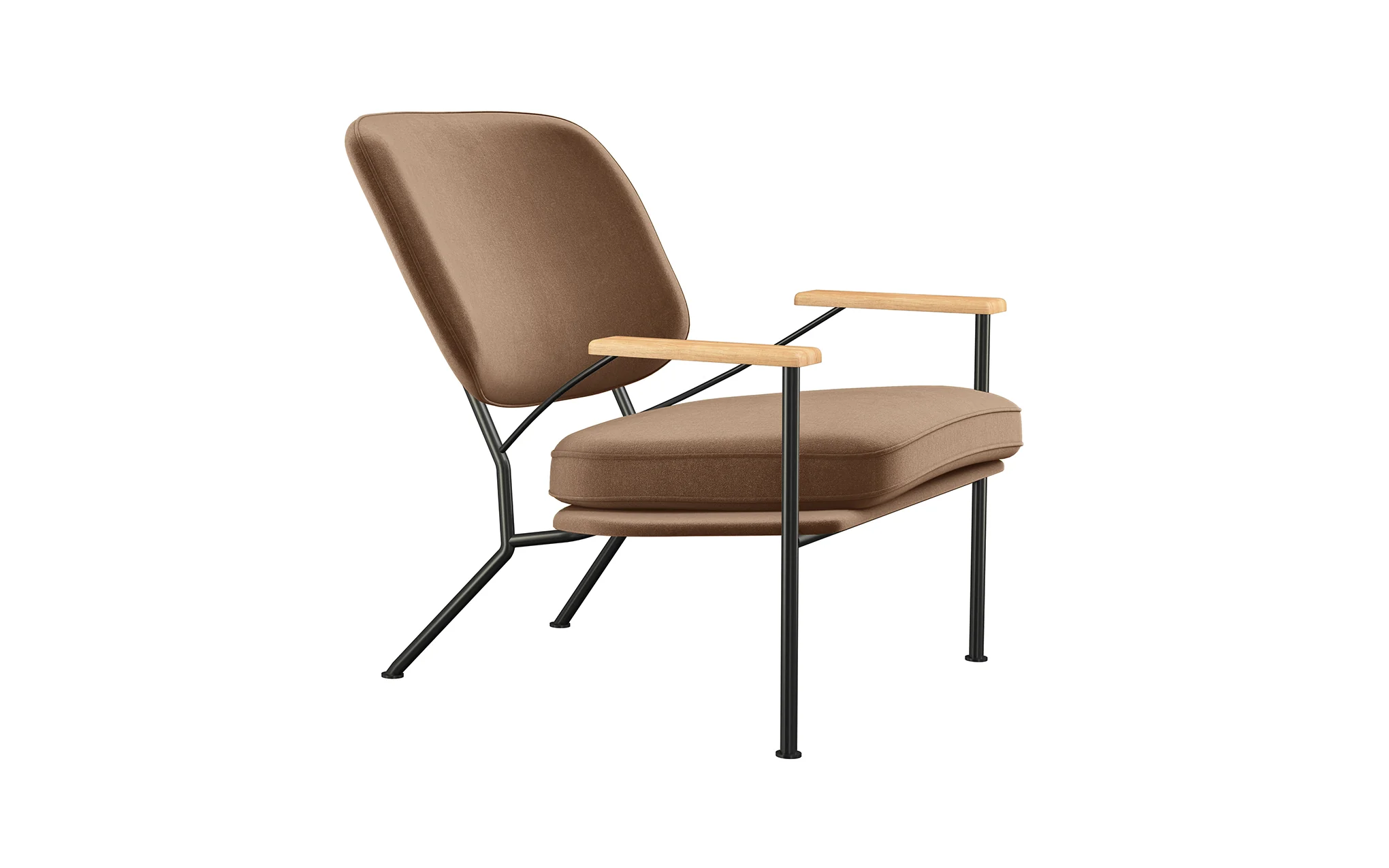Orlando armchair with oak arms - Image 33