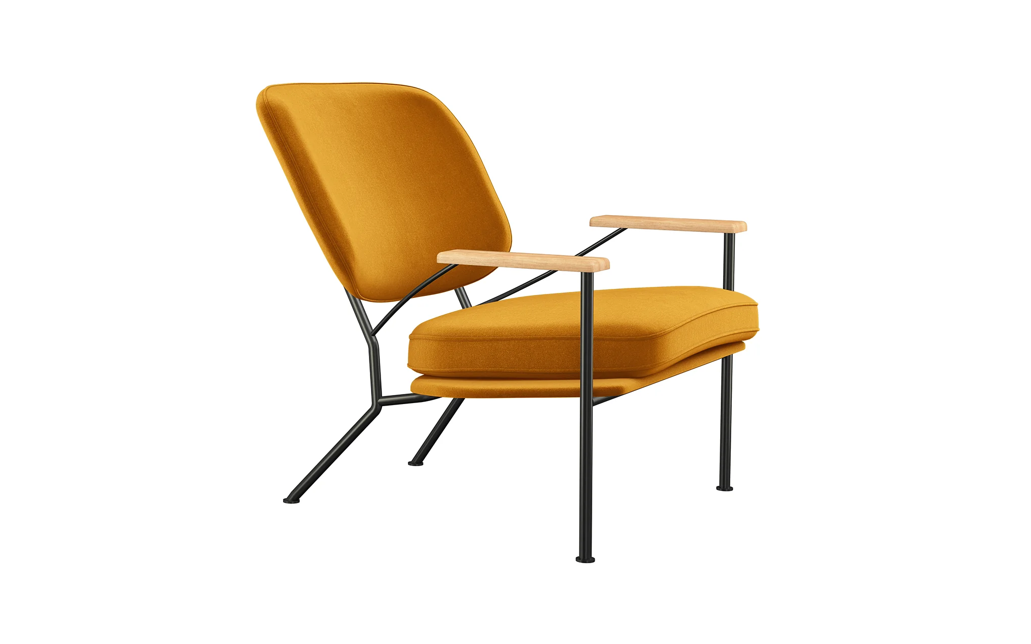 Orlando armchair with oak arms - Image 34