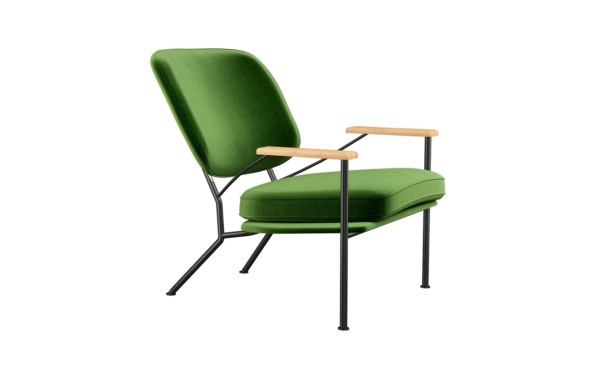 Orlando armchair with oak arms - Image 38