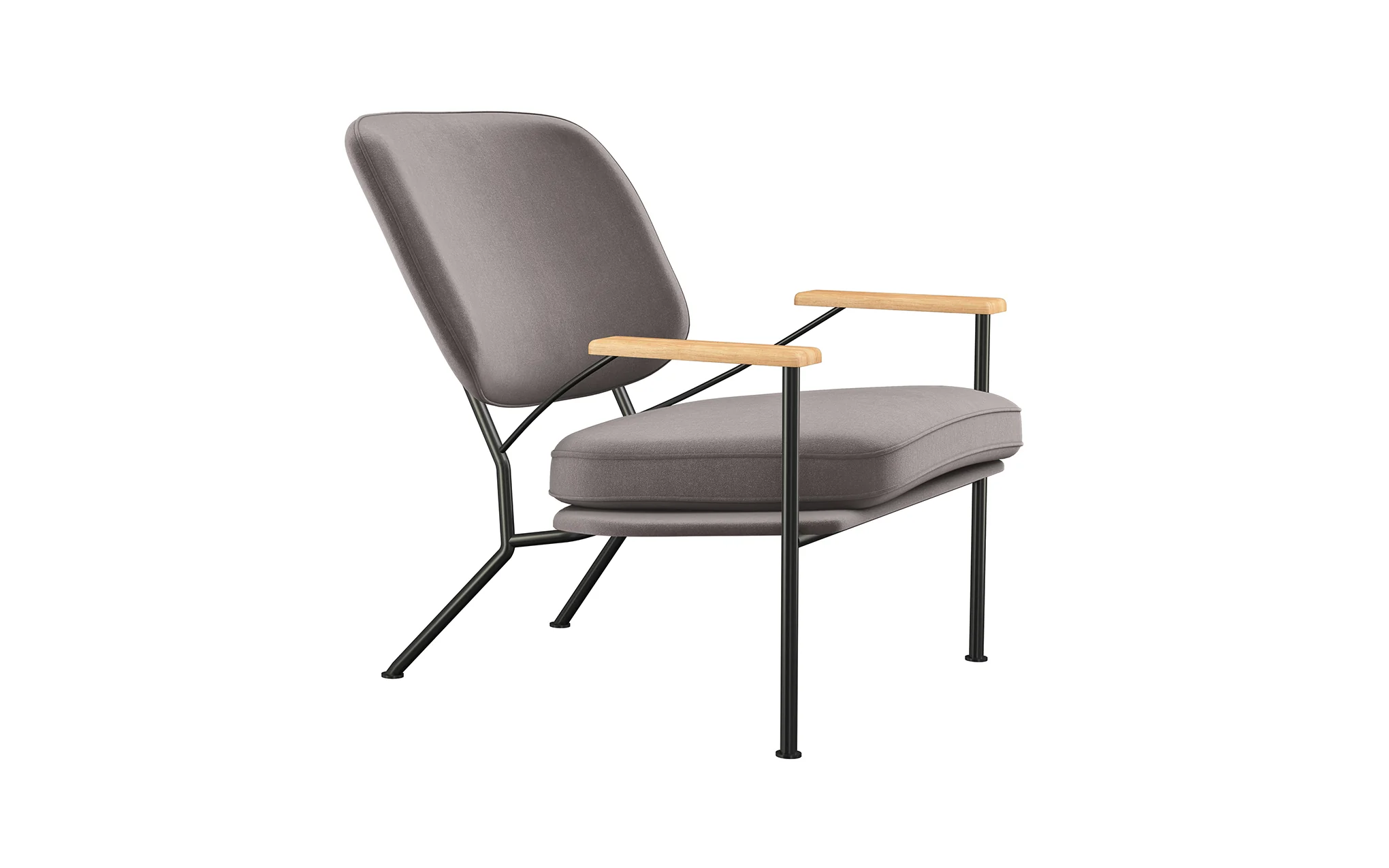 Orlando armchair with oak arms - Image 40