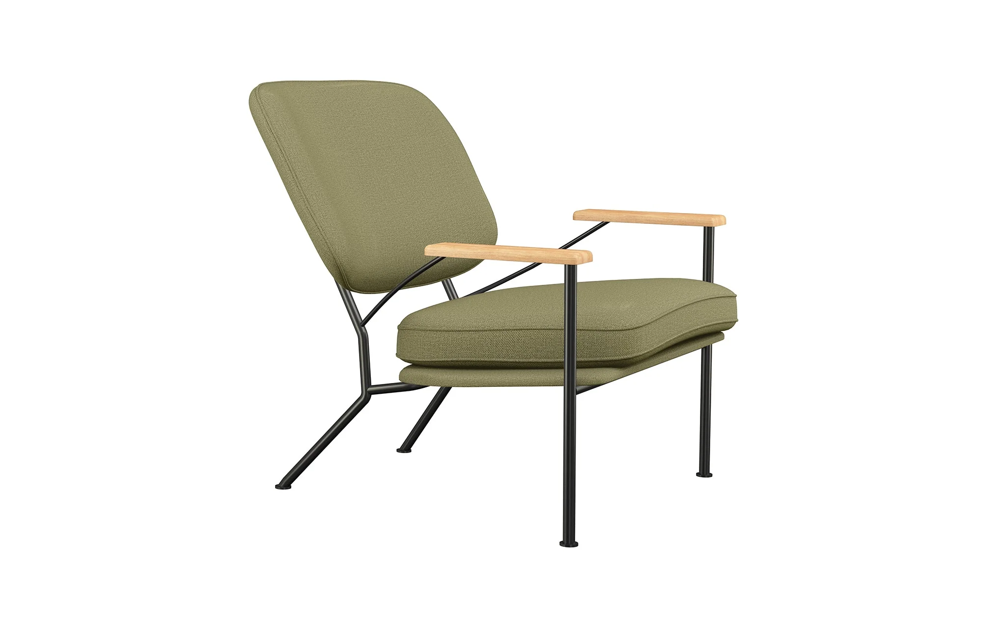 Orlando armchair with oak arms - Image 43