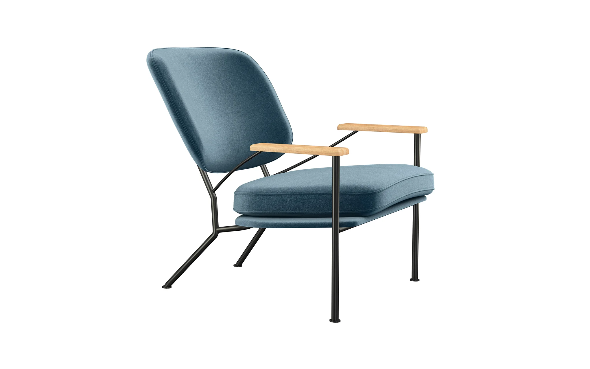 Orlando armchair with oak arms - Image 46