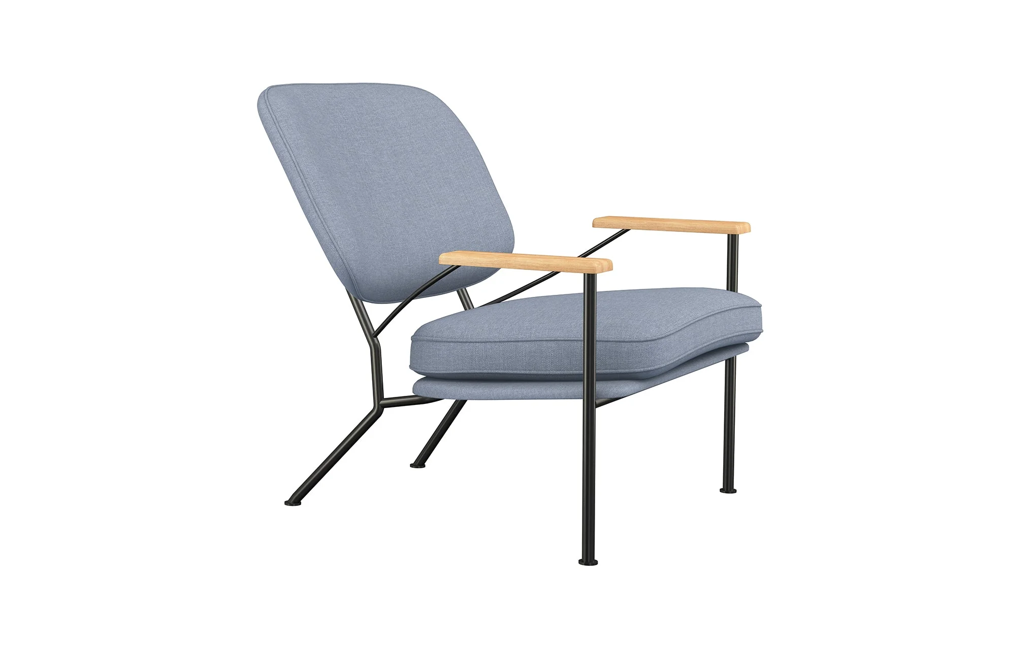 Orlando armchair with oak arms - Image 47