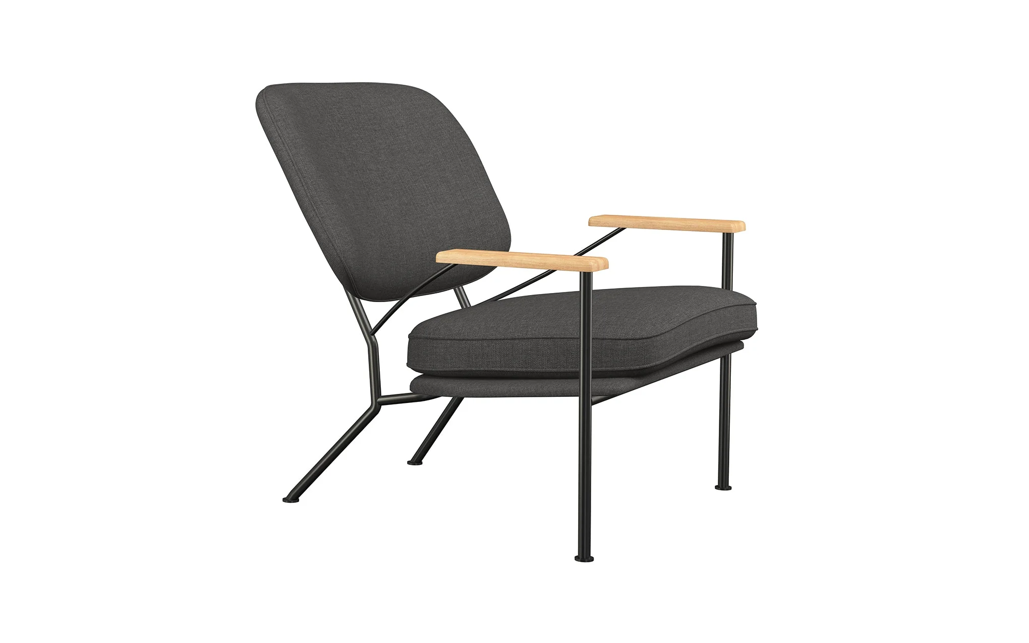 Orlando armchair with oak arms - Image 49