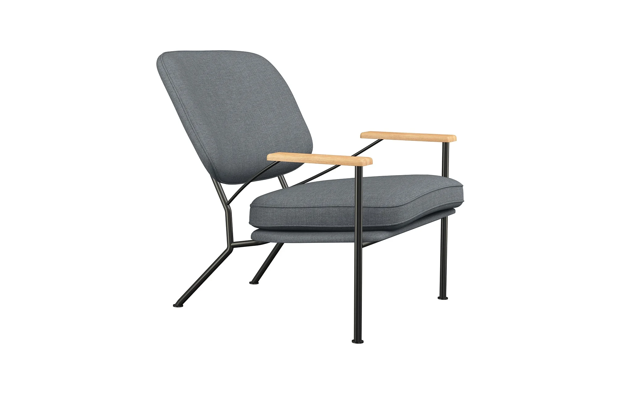 Orlando armchair with oak arms - Image 55