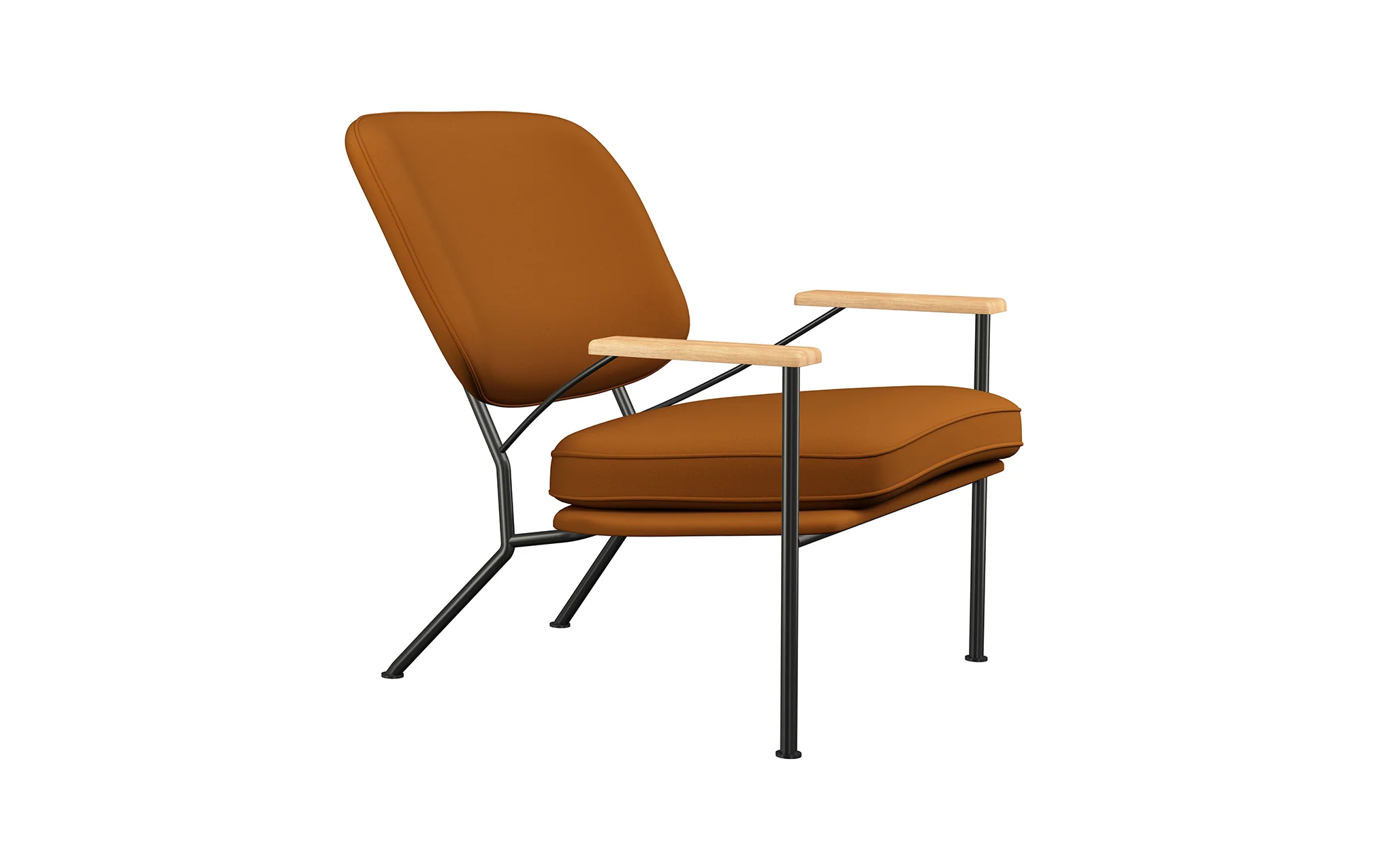 Orlando armchair with oak arms - Image 56