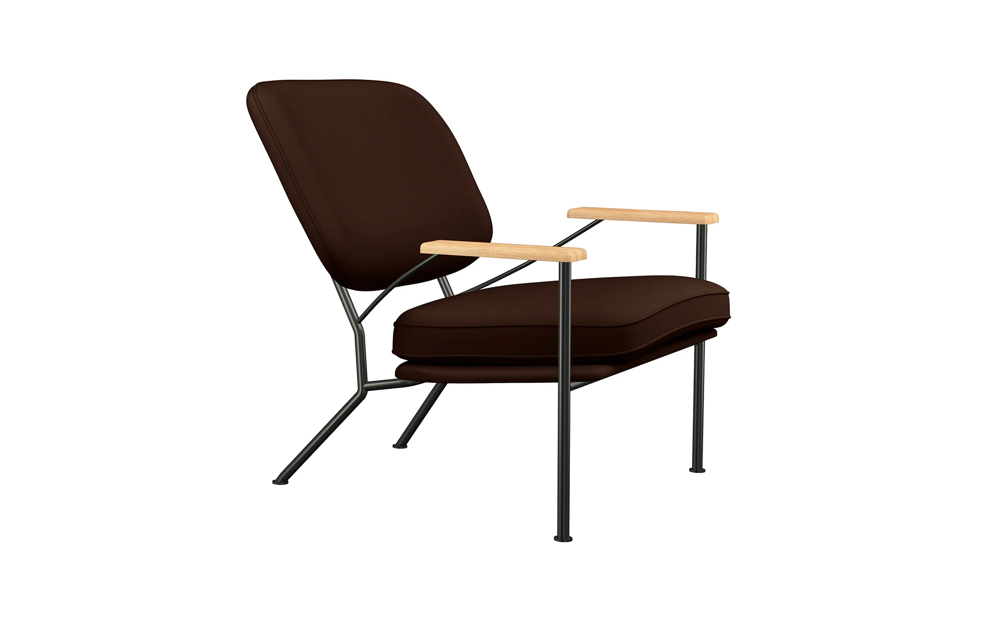 Orlando armchair with oak arms - Image 58