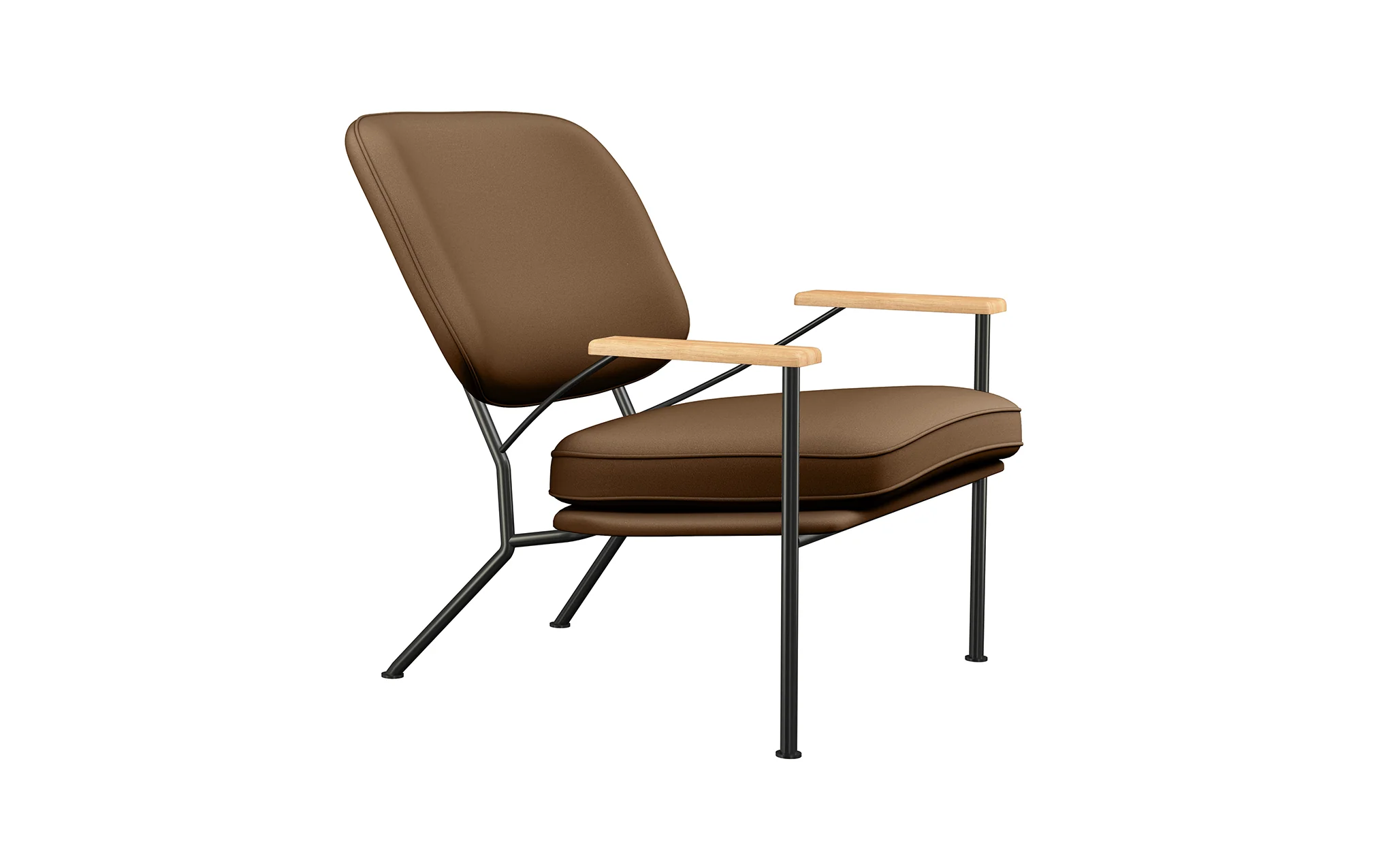 Orlando armchair with oak arms - Image 60