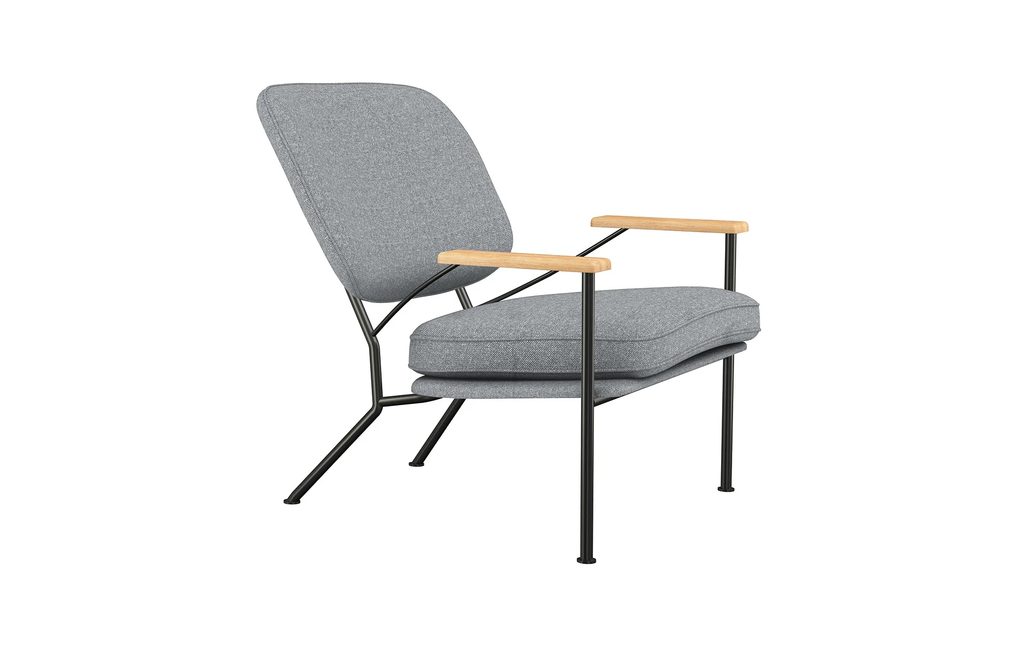 Orlando armchair with oak arms - Image 62