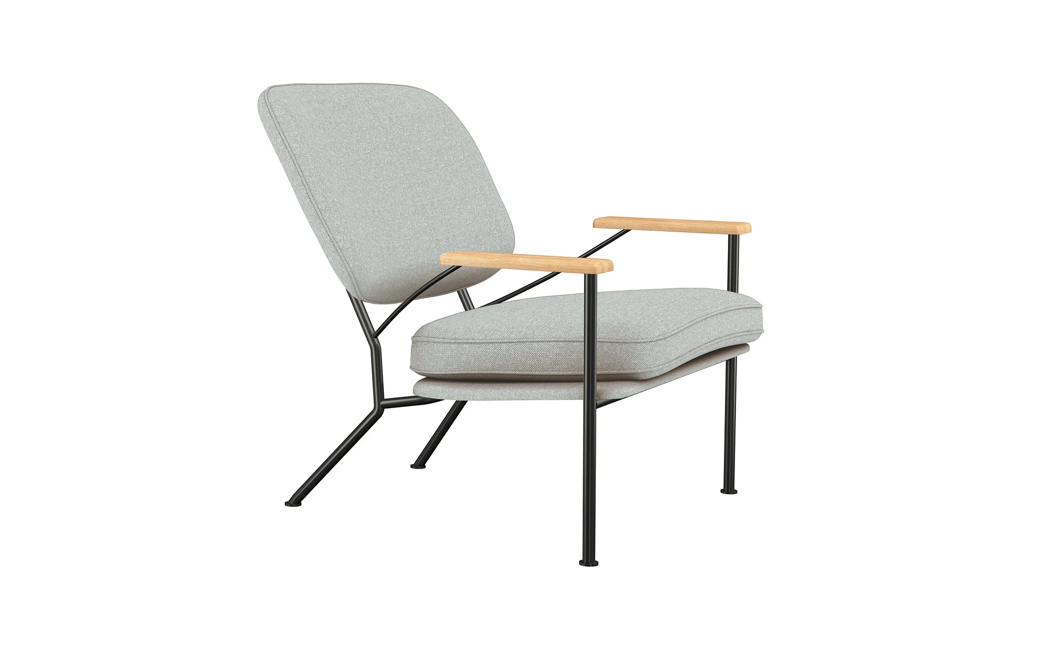 Orlando armchair with oak arms - Image 63