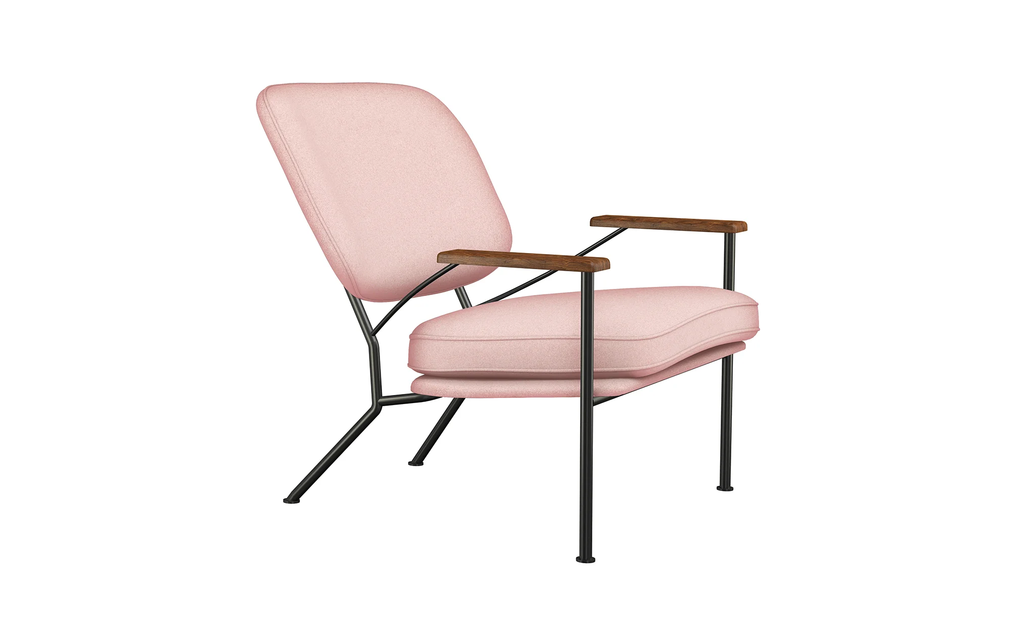 Orlando armchair with walnut arms - Image 18