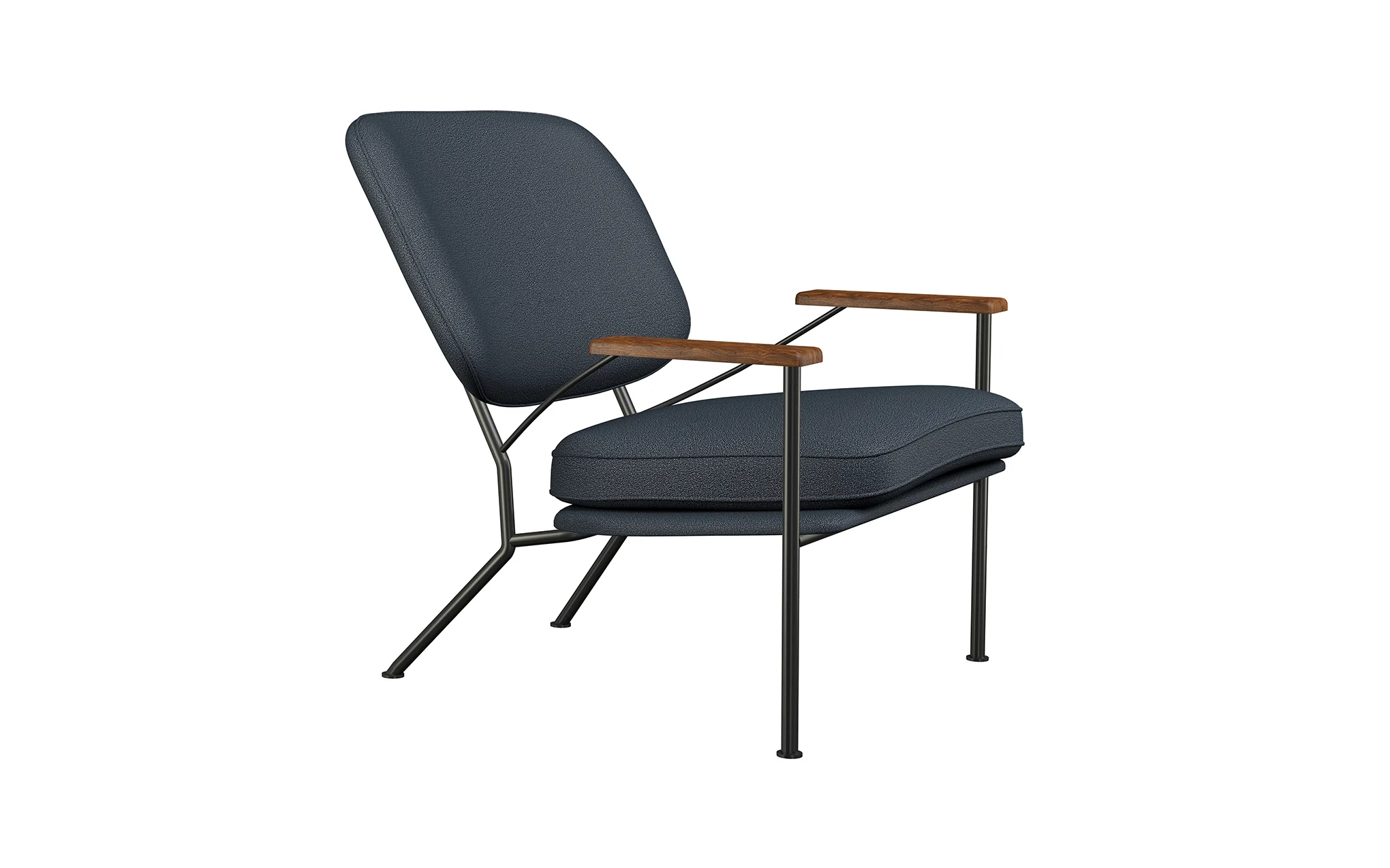 Orlando armchair with walnut arms - Image 27