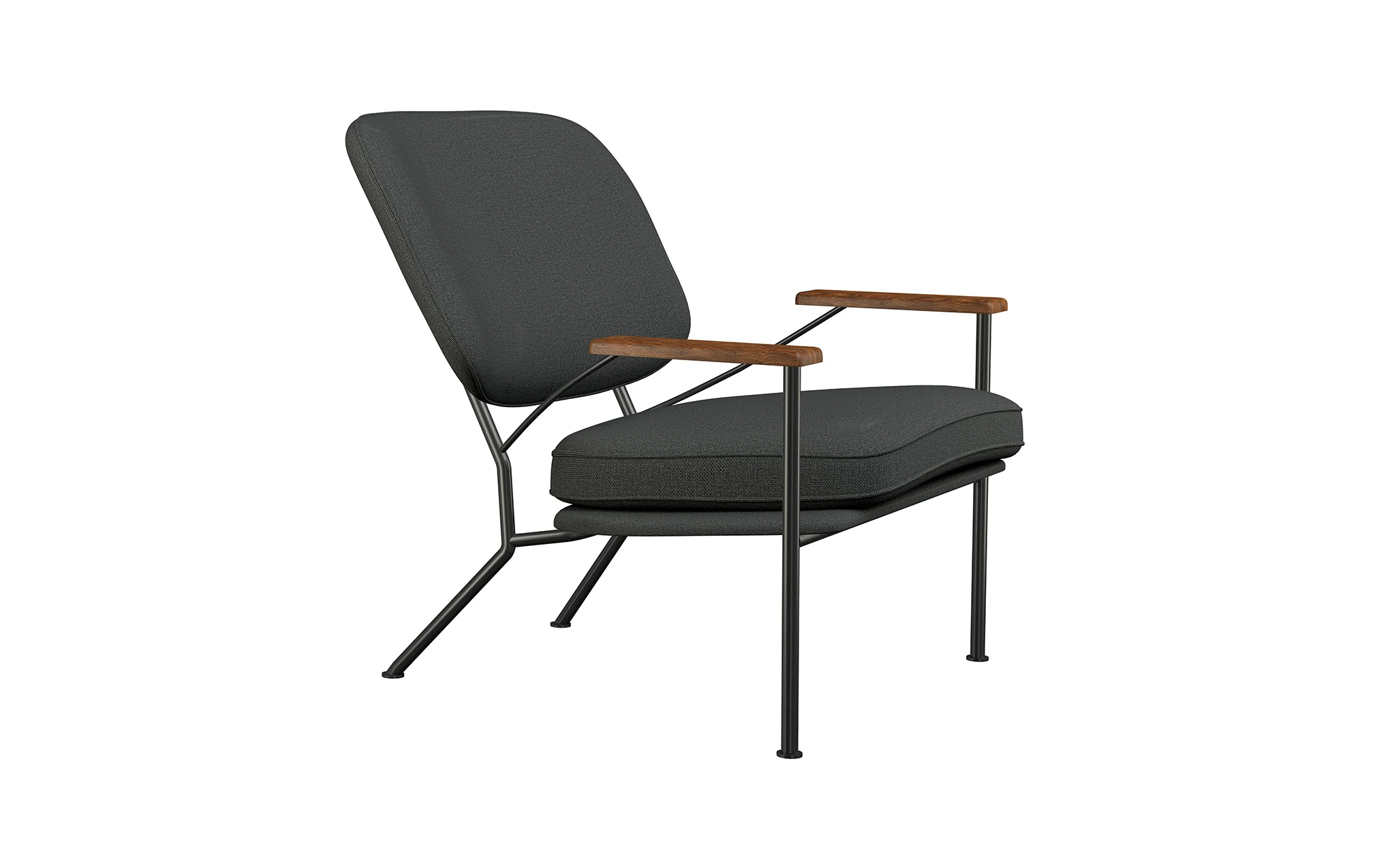 Orlando armchair with walnut arms - Image 31
