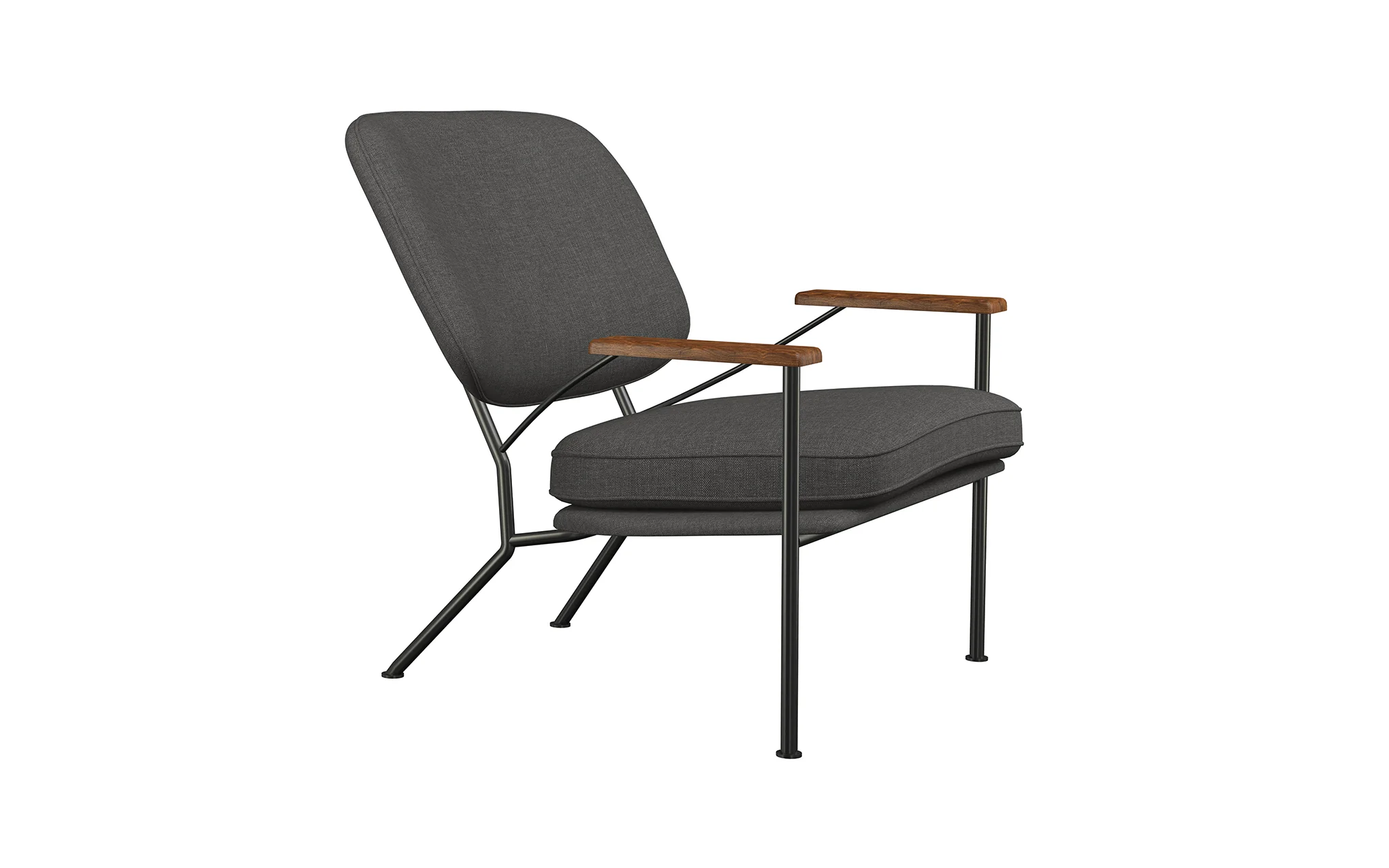 Orlando armchair with walnut arms - Image 33