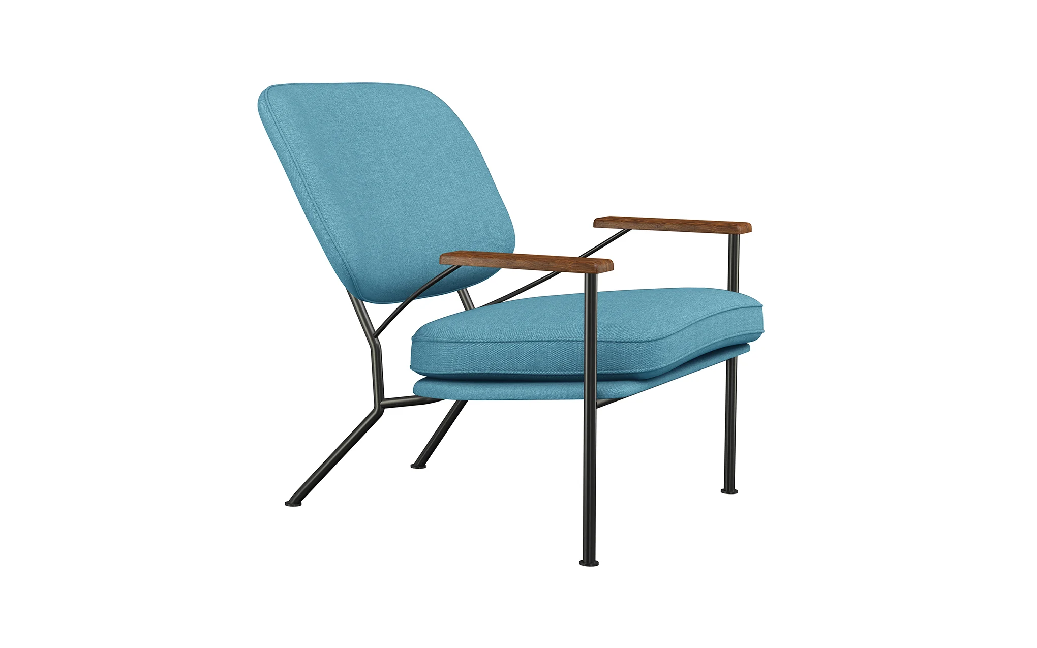 Orlando armchair with walnut arms - Image 34