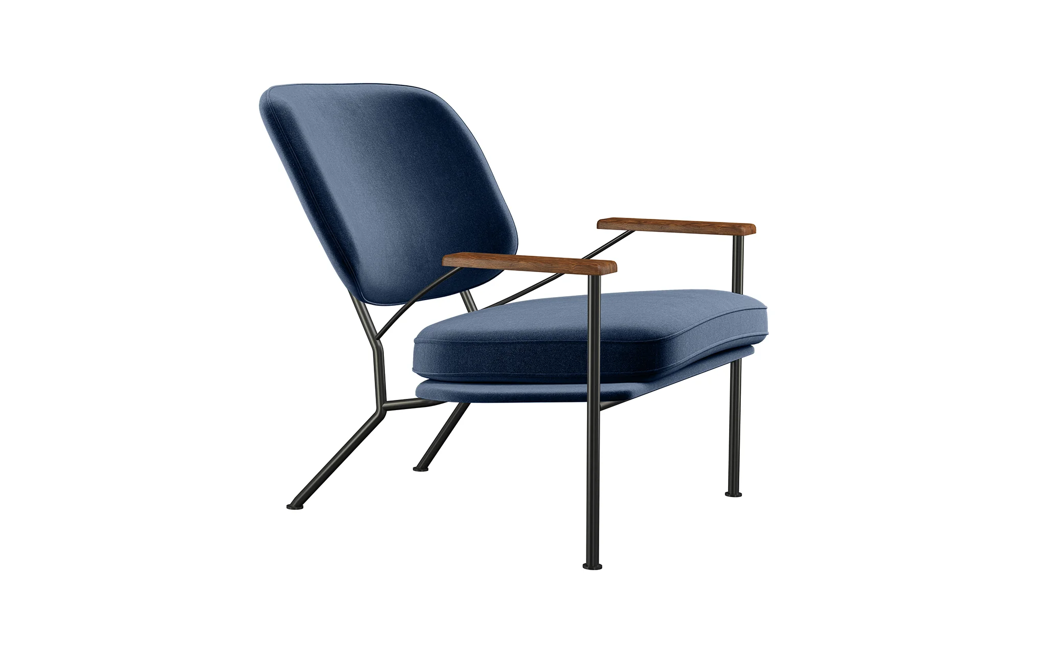 Orlando armchair with walnut arms - Image 36