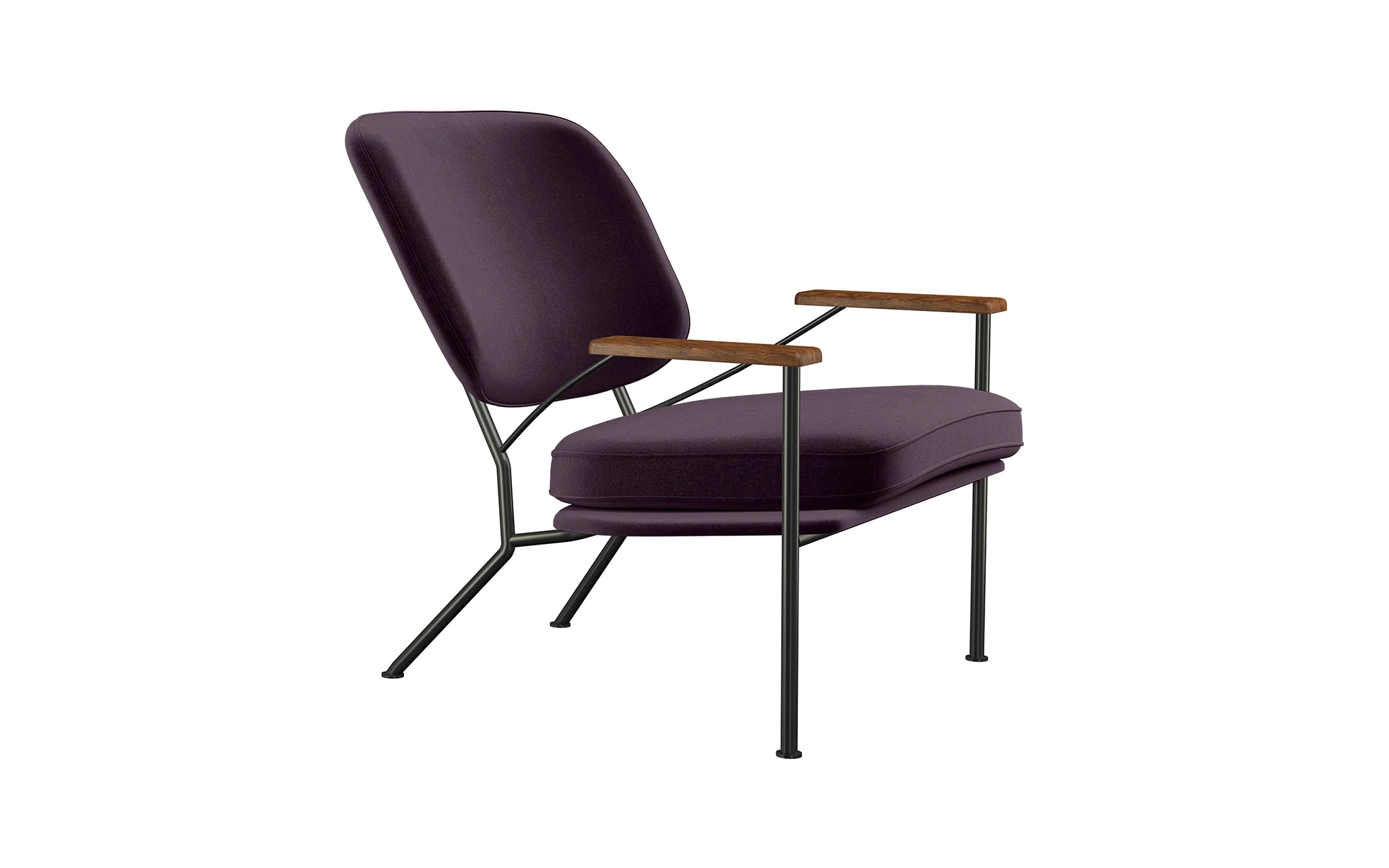 Orlando armchair with walnut arms - Image 38