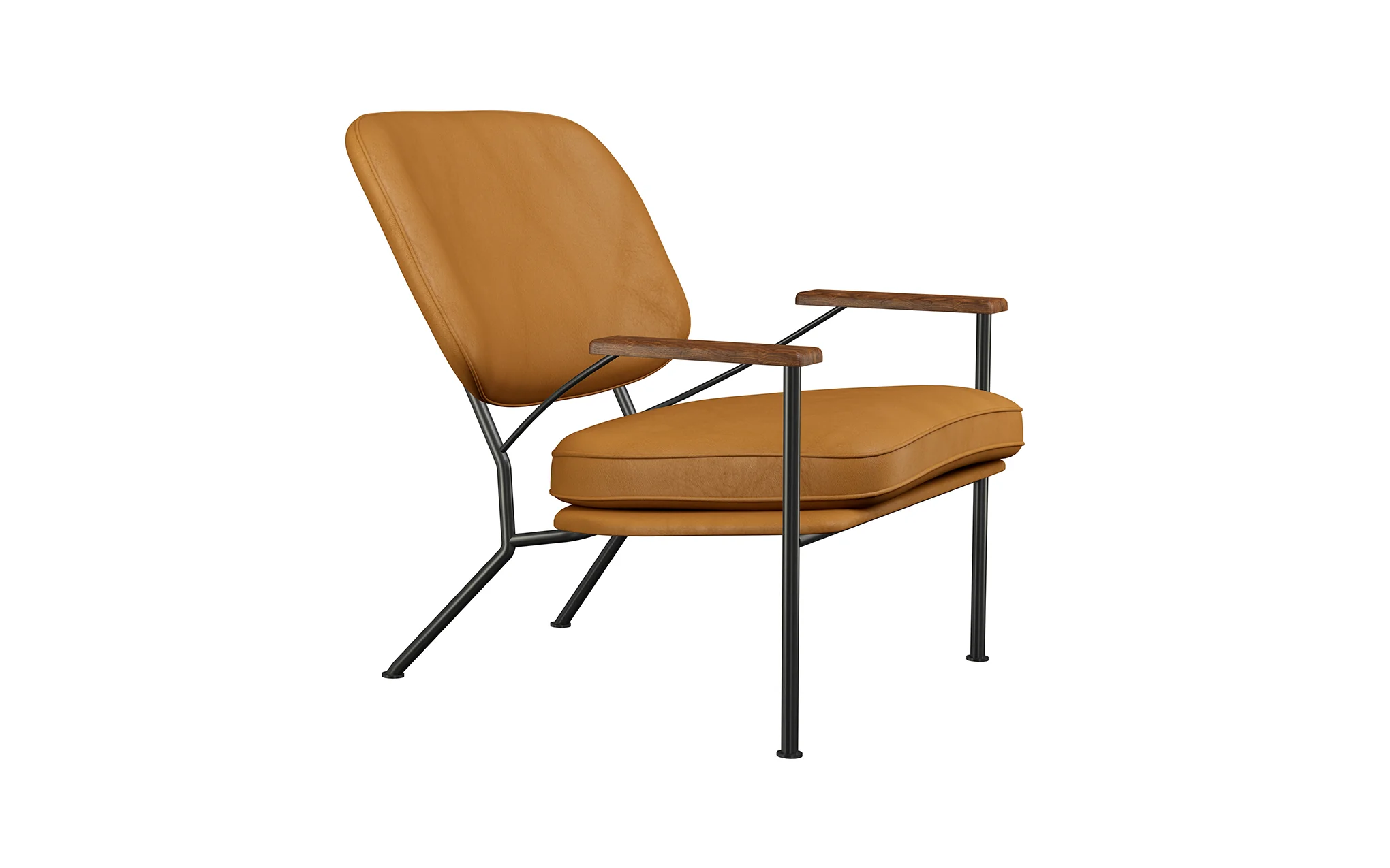 Orlando armchair with walnut arms - Image 40