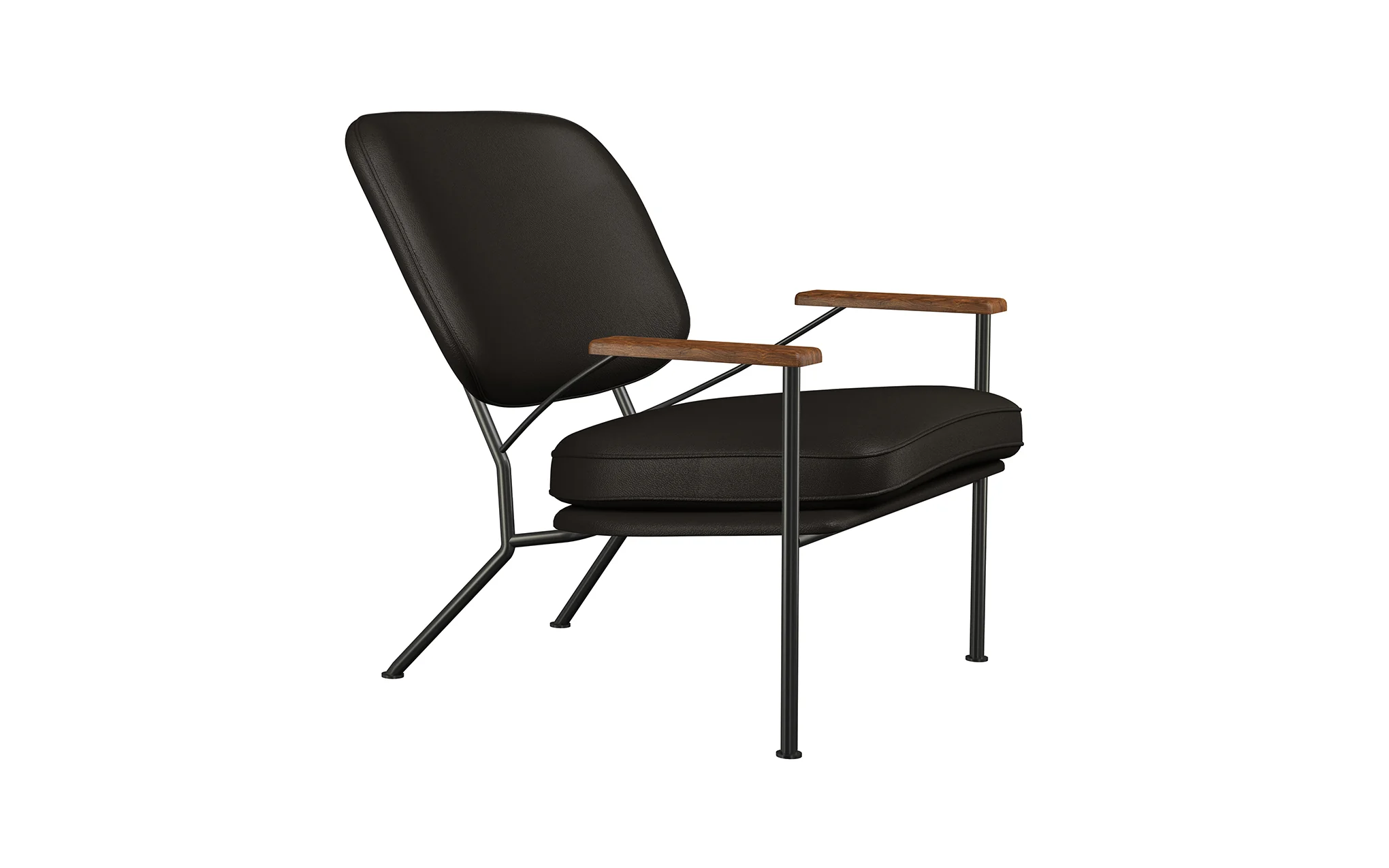 Orlando armchair with walnut arms - Image 42