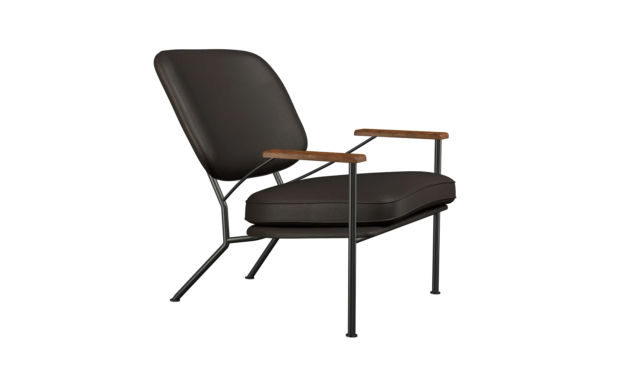 Orlando armchair with walnut arms - Image 44