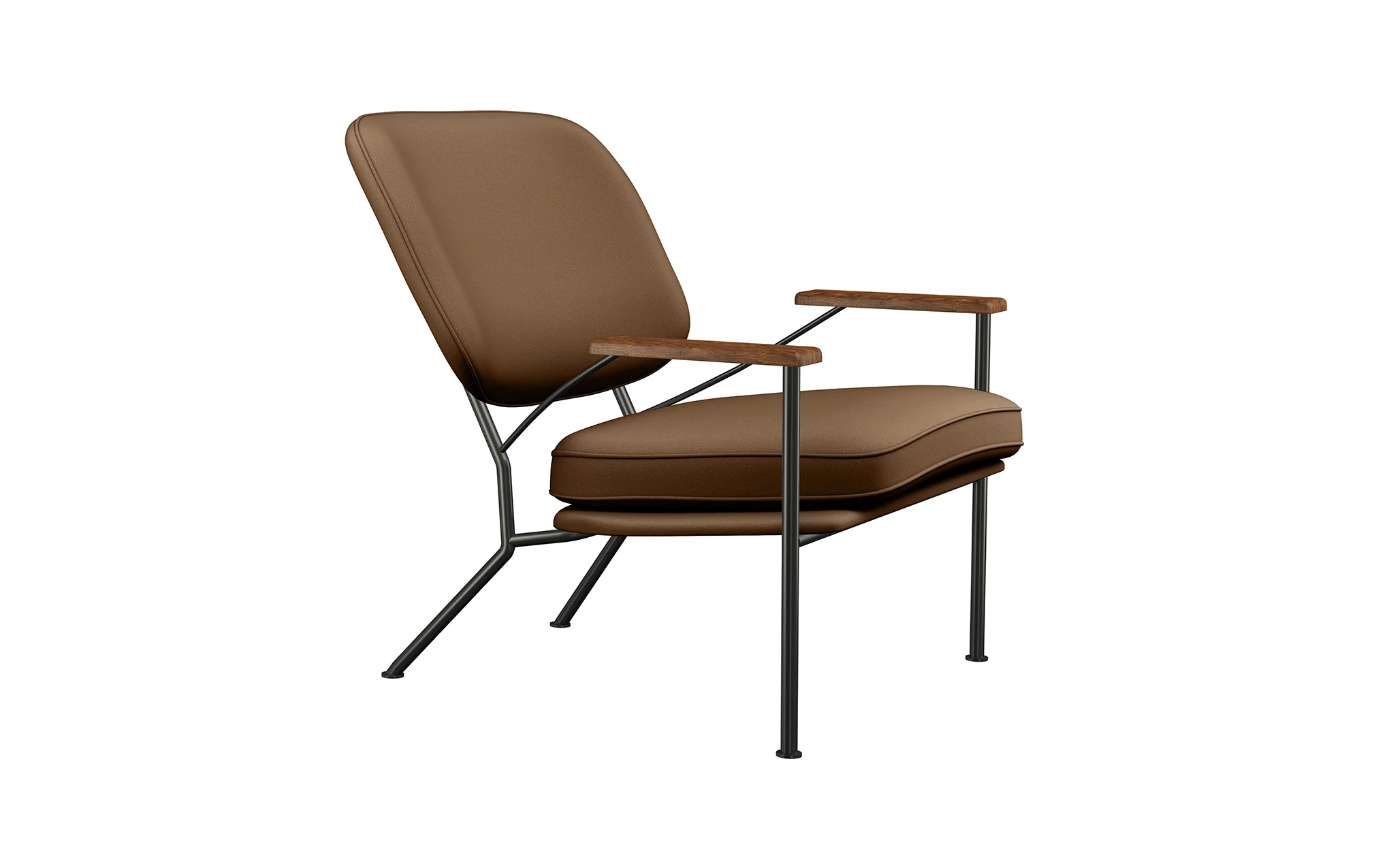 Orlando armchair with walnut arms - Image 48