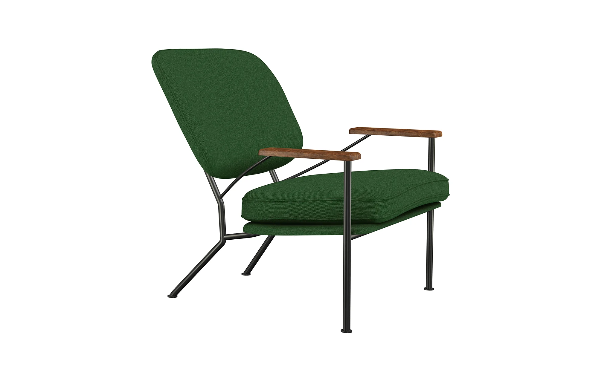 Orlando armchair with walnut arms - Image 8
