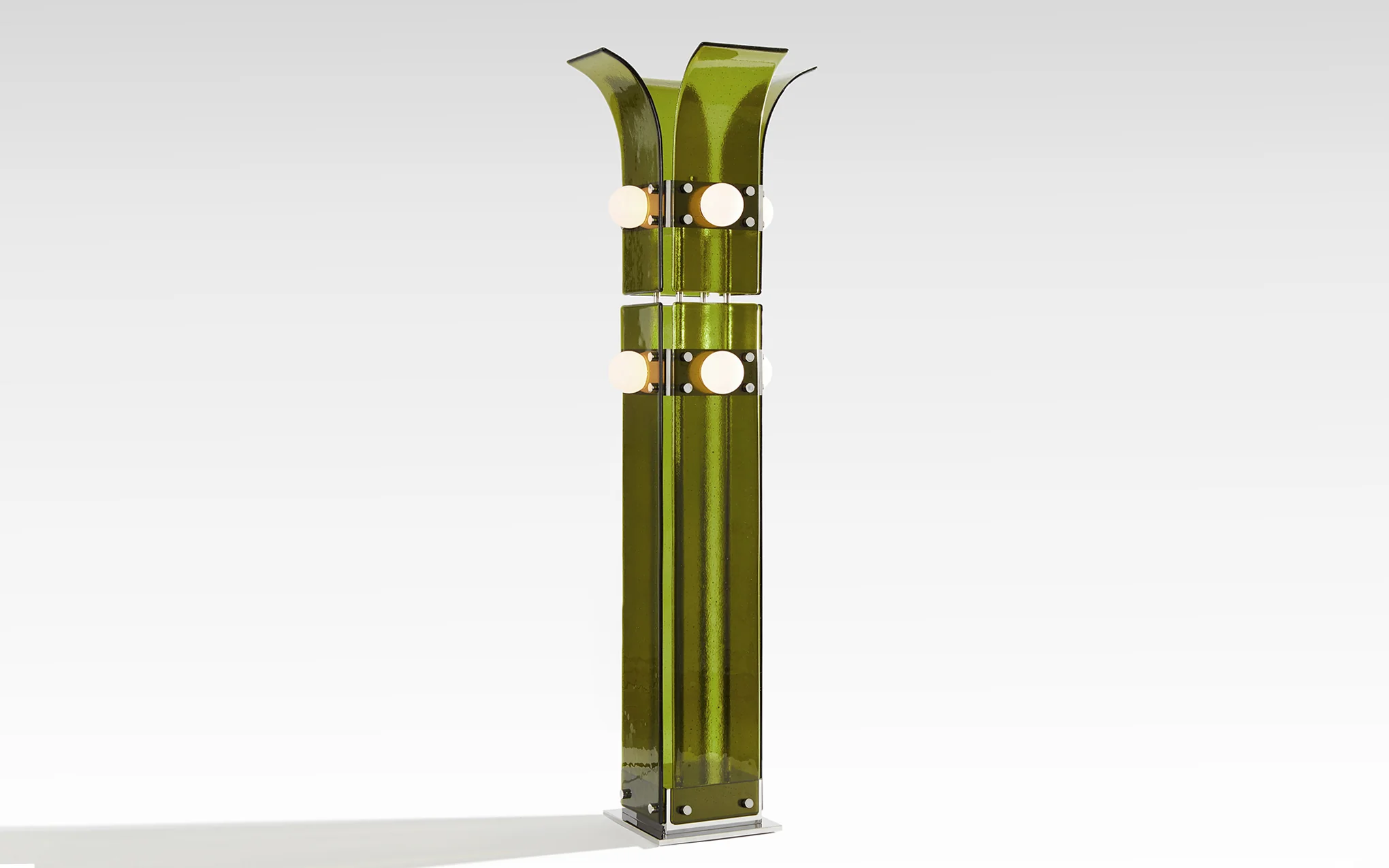 Palm floor lamp