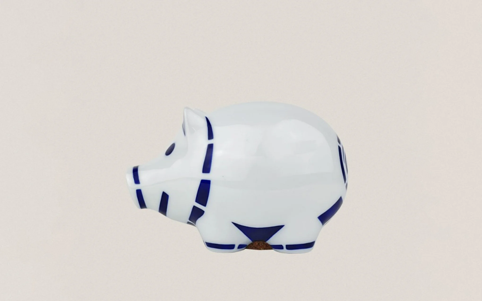 Porcelain figure - piggy bank - Image 2