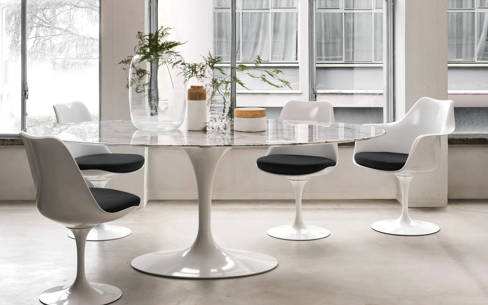 Saarinen round dining table -  120 cm - Image 5