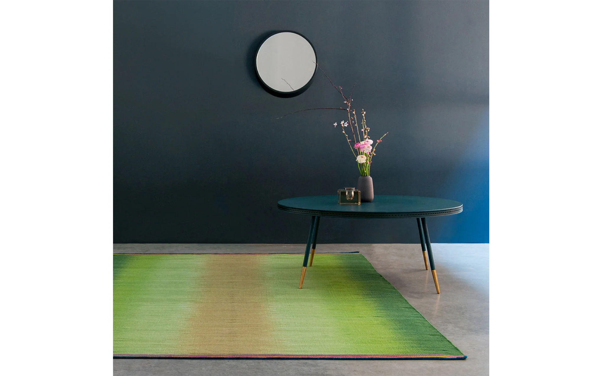 Sage gelim flatweave rug - Image 2