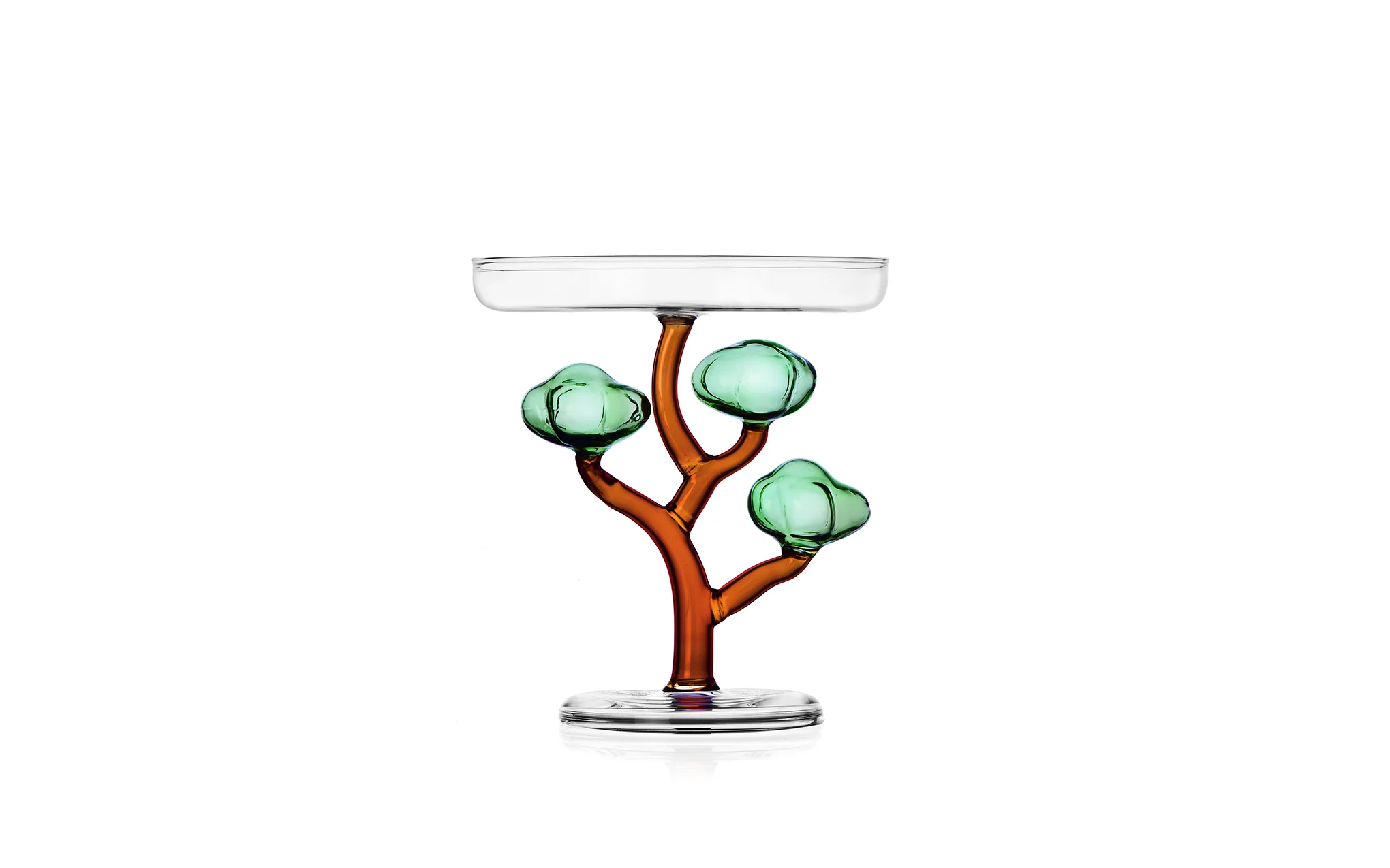 Savannah footed plate - baobab